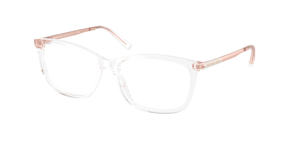 Michael Kors VIVIANNA II MK4030 Rectangle Eyeglasses 3998-Clear 52-135-16 - Color Map Transparent