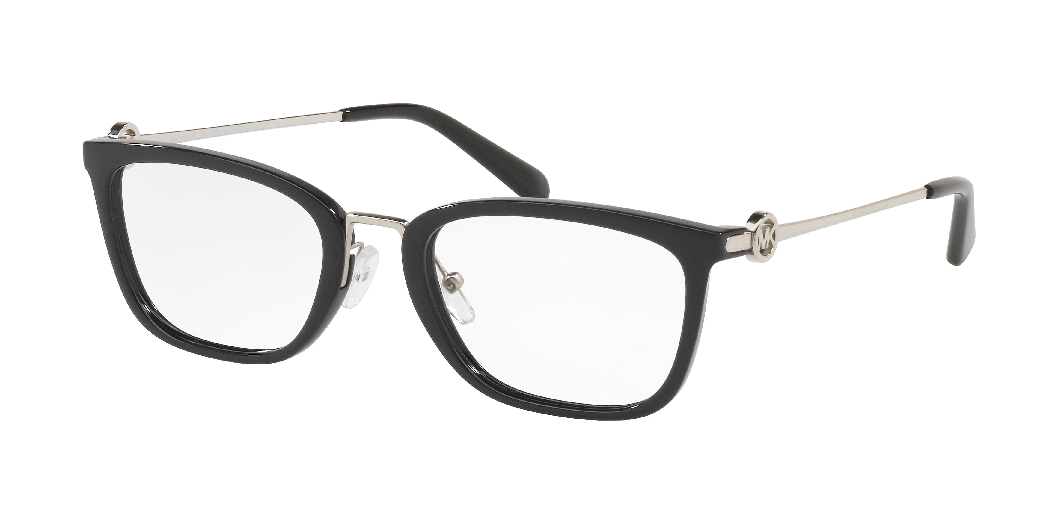 Michael Kors CAPTIVA MK4054 Rectangle Eyeglasses 3005-Black 52-140-20 - Color Map Black