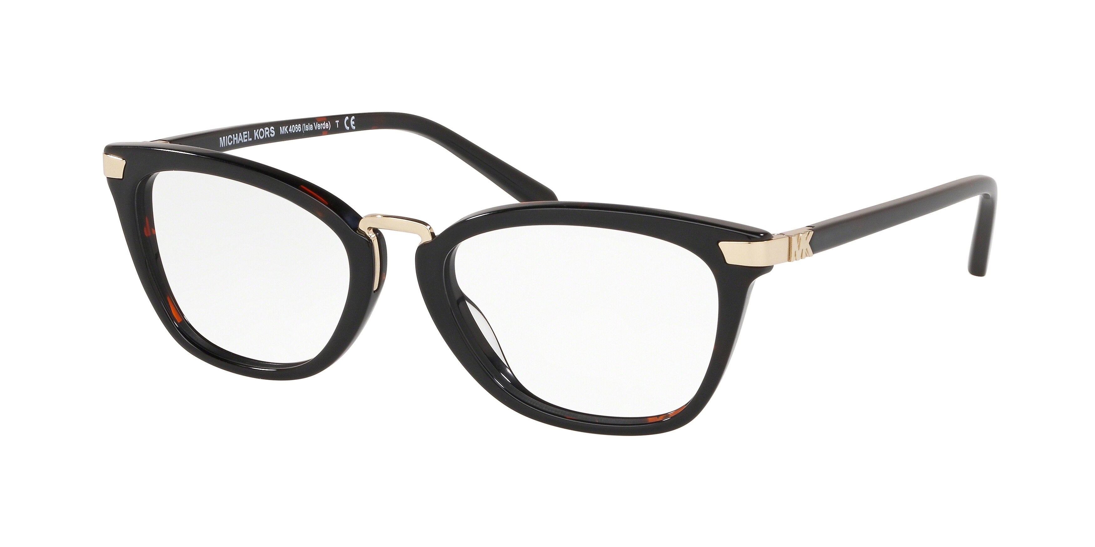 Michael Kors ISLA VERDE MK4066 Pillow Eyeglasses 3781-Dark Tortoise 50-140-18 - Color Map Tortoise