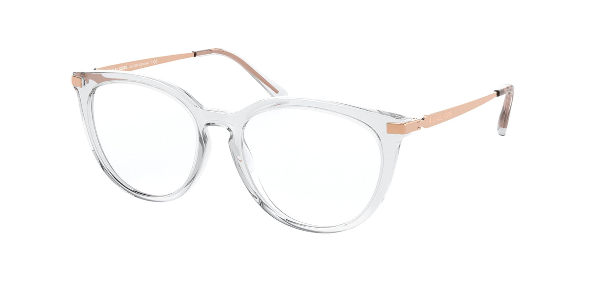 Michael Kors QUINTANA MK4074 Square Eyeglasses 3050-Clear 51-140-16 - Color Map Transparent