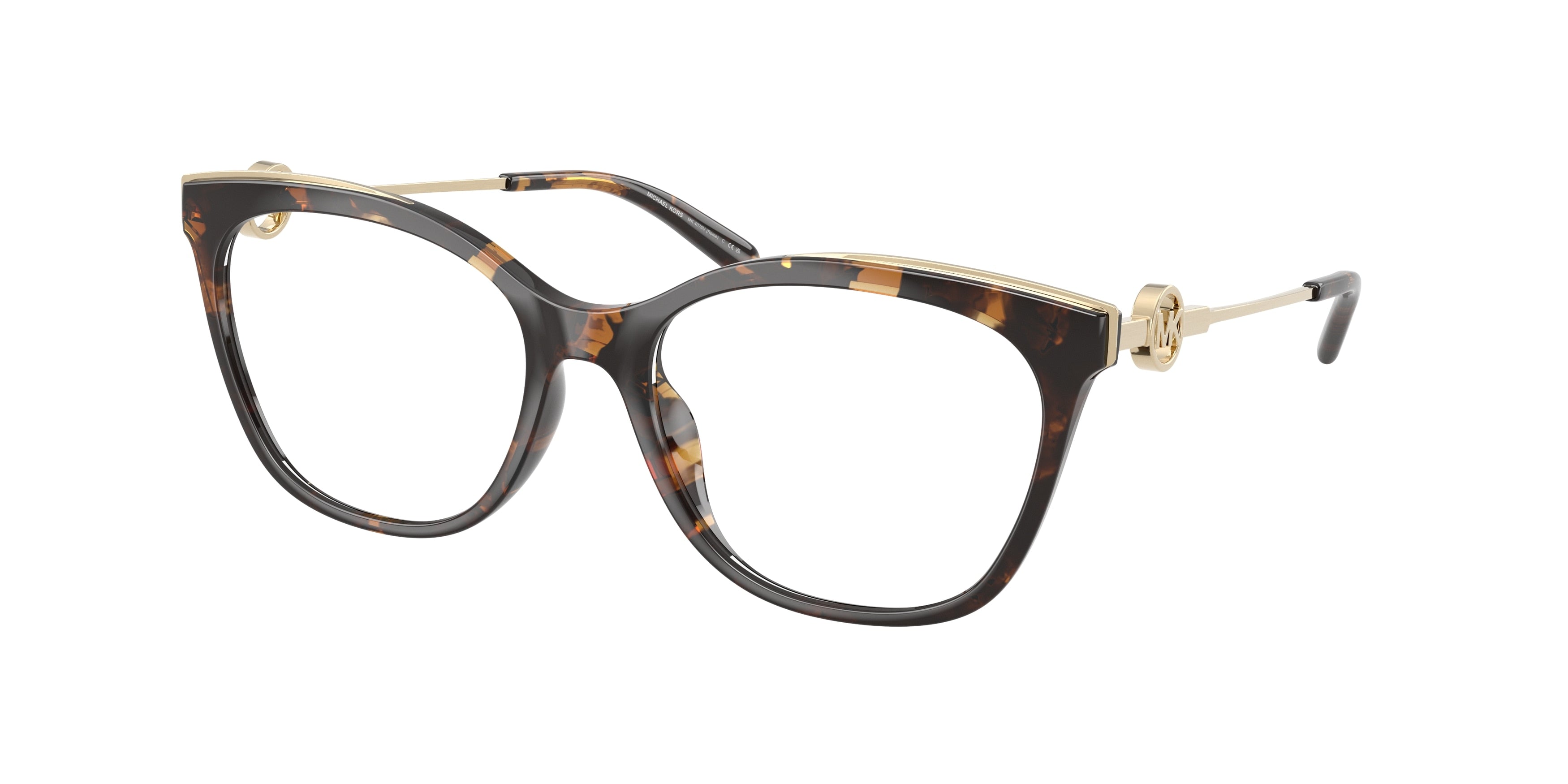 Michael Kors ROME MK4076U Square Eyeglasses 3006-Dark Tortoise 54-140-17 - Color Map Tortoise