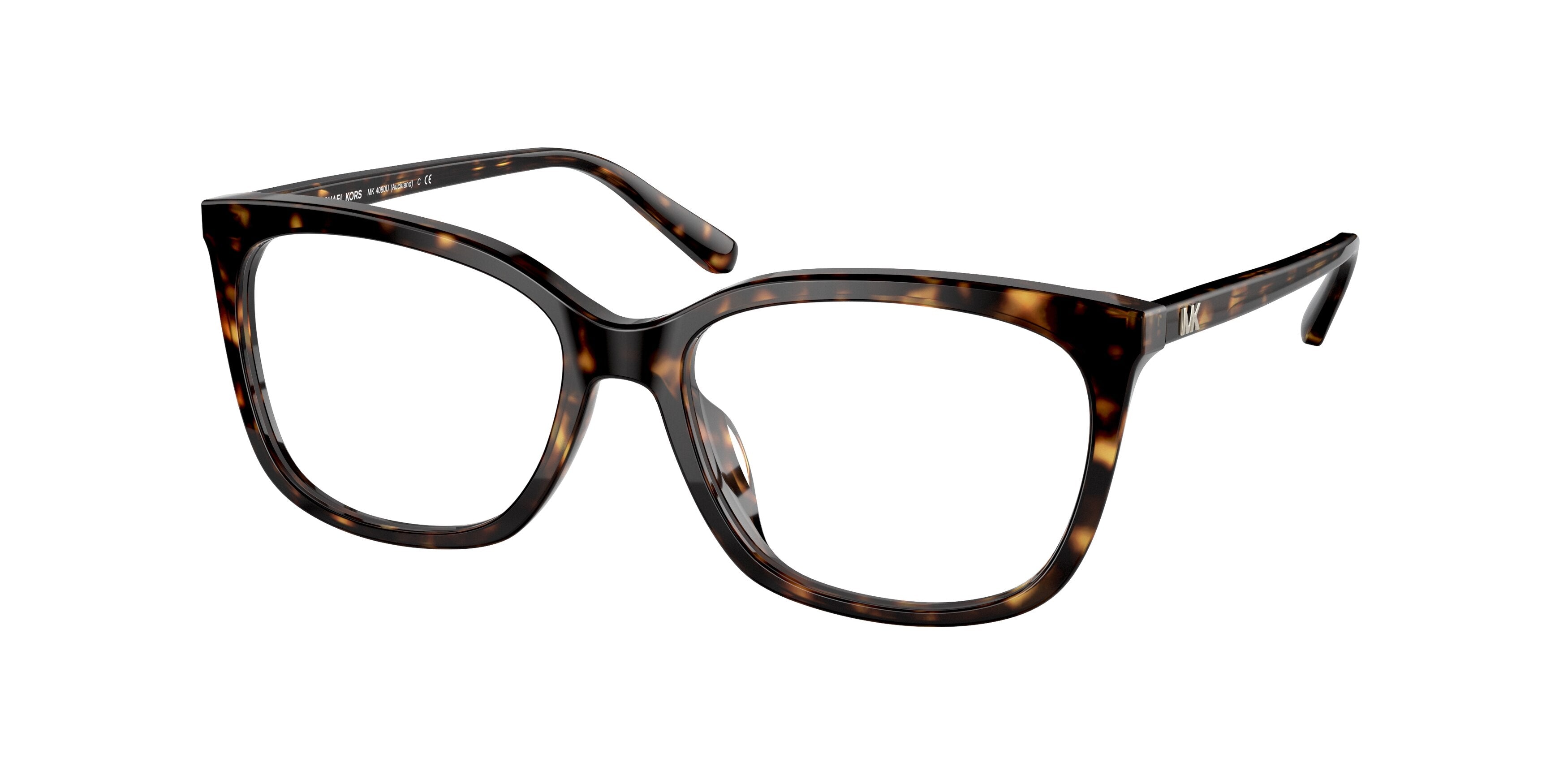 Michael Kors AUCKLAND MK4080U Pillow Eyeglasses 3006-Dark Tortoise 54-140-16 - Color Map Tortoise