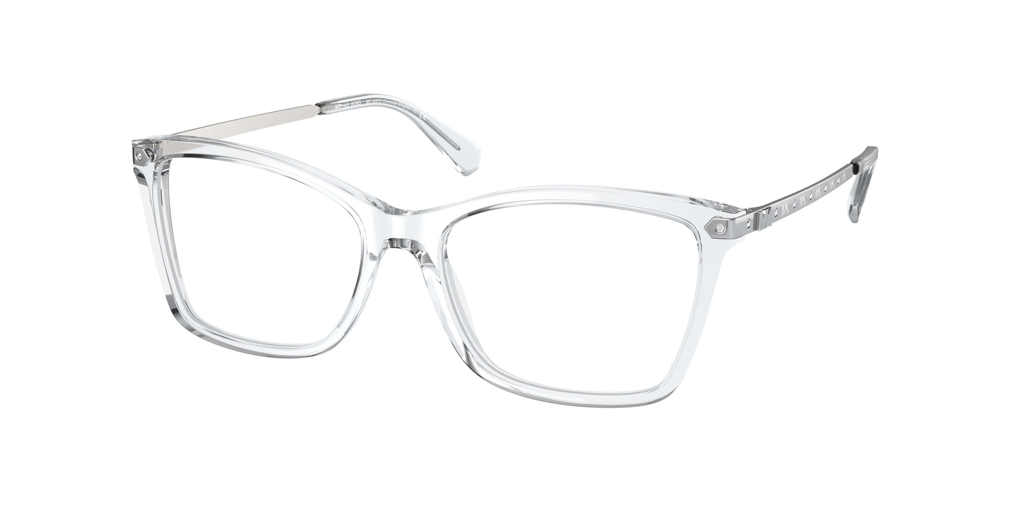 Michael Kors CARACAS BRIGHT MK4087B Rectangle Eyeglasses 3015-Clear 53-140-16 - Color Map Transparent