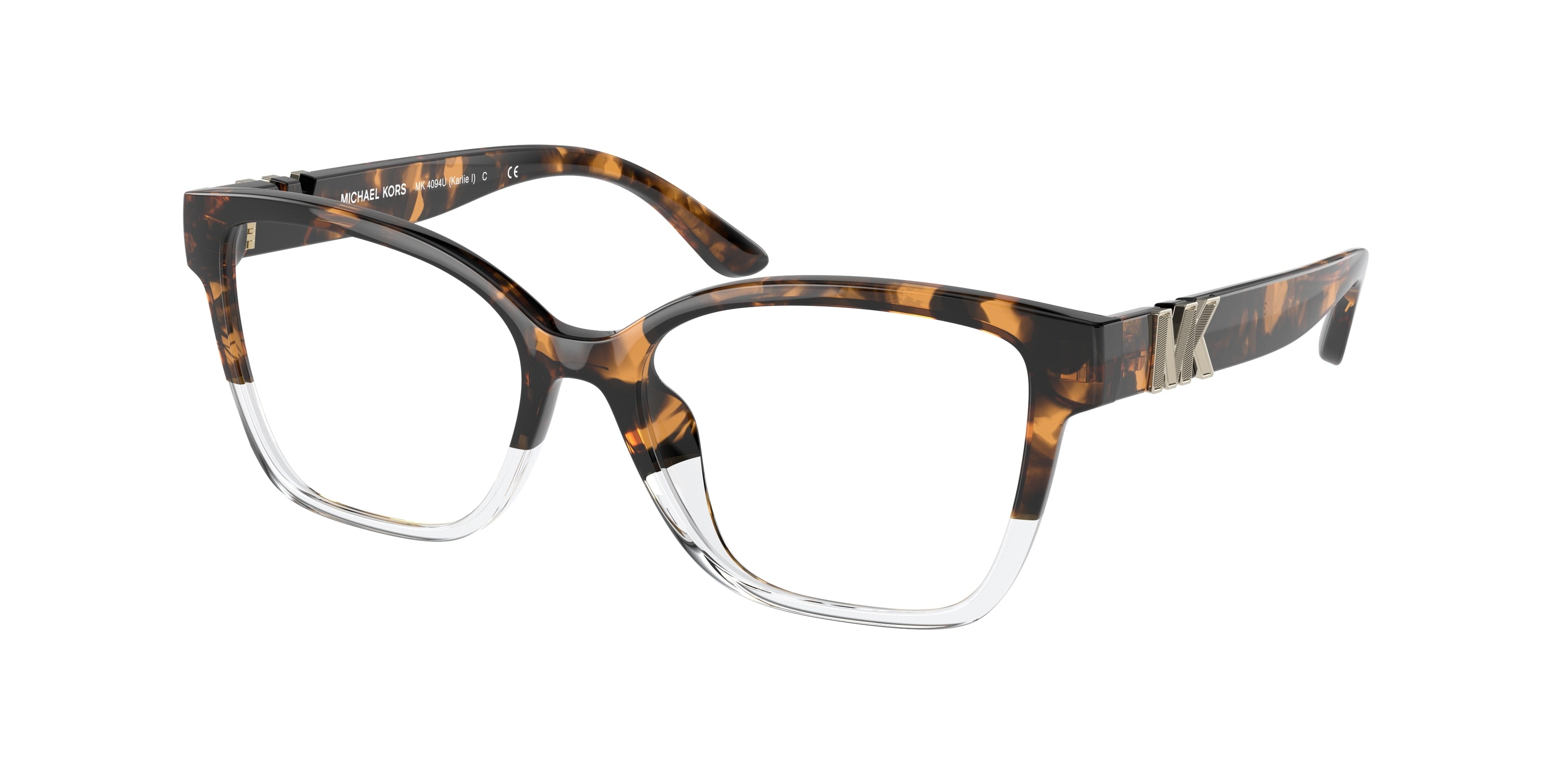 Michael Kors KARLIE I MK4094U Square Eyeglasses 3911-Tortoise 51-140-16 - Color Map Tortoise