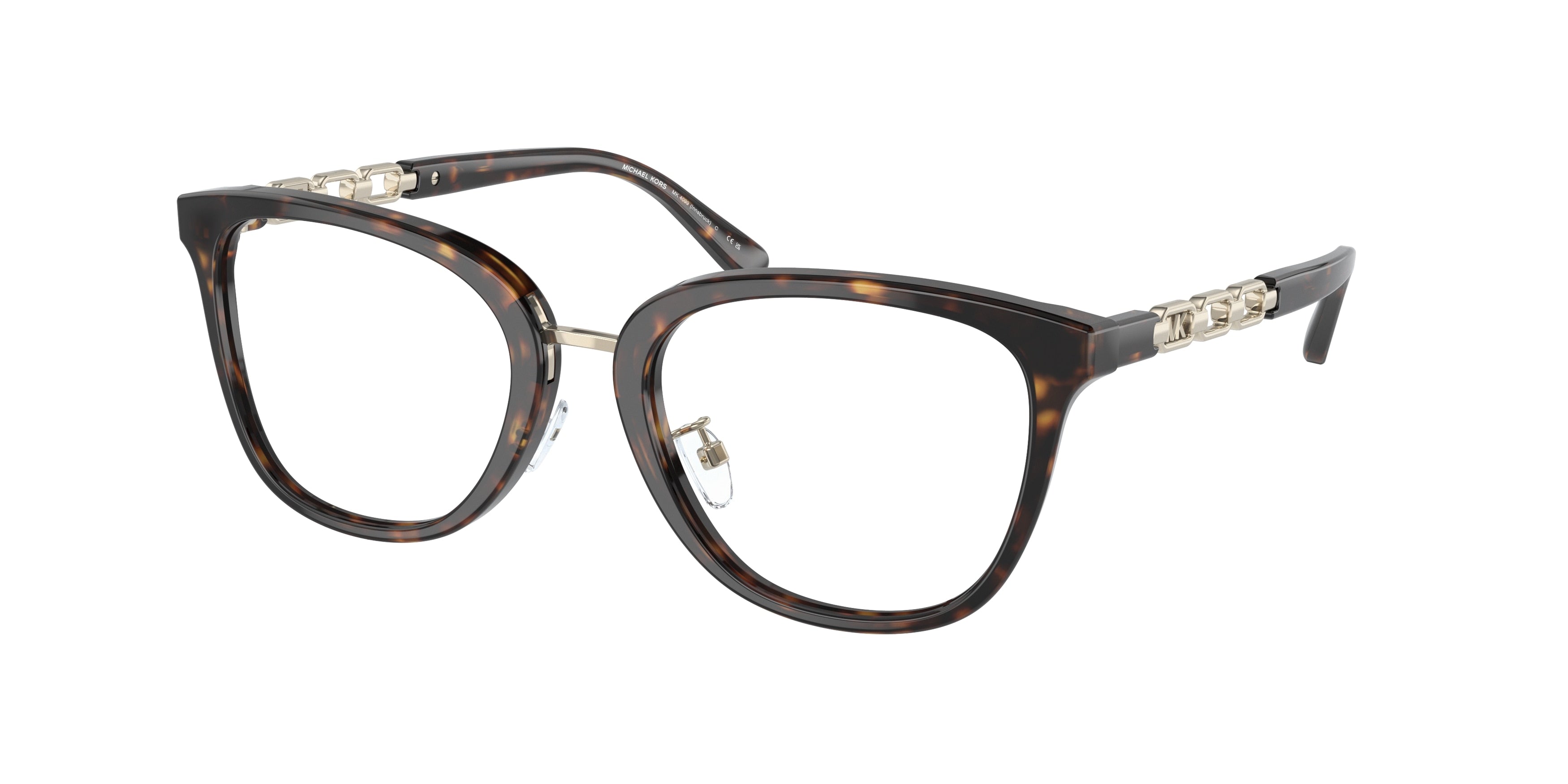 Michael Kors INNSBRUCK MK4099 Square Eyeglasses 3006-Dark Tortoise 52-140-19 - Color Map Tortoise