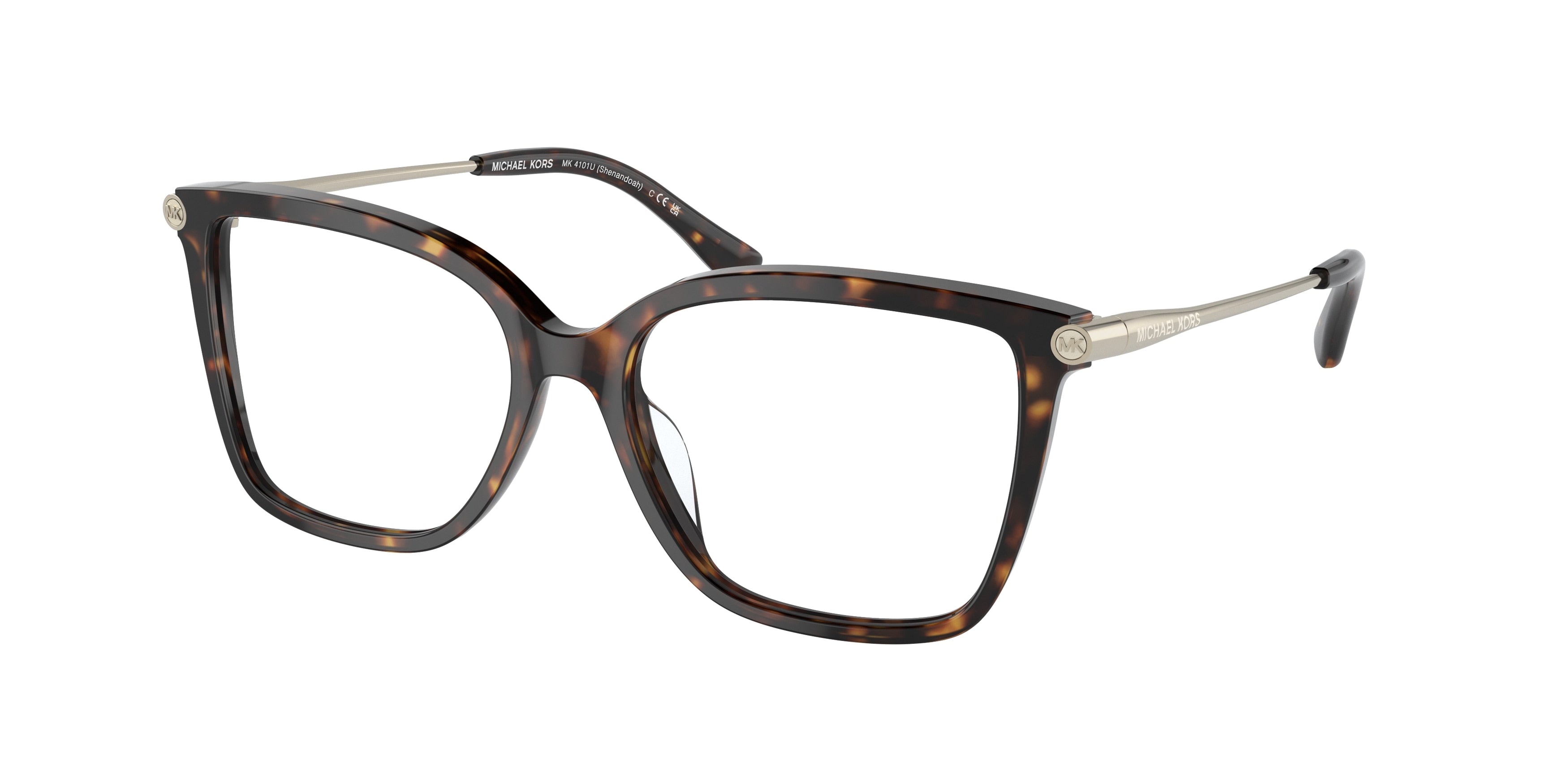 Michael Kors SHENANDOAH MK4101U Square Eyeglasses 3006-Dark Tortoise 53-140-16 - Color Map Tortoise