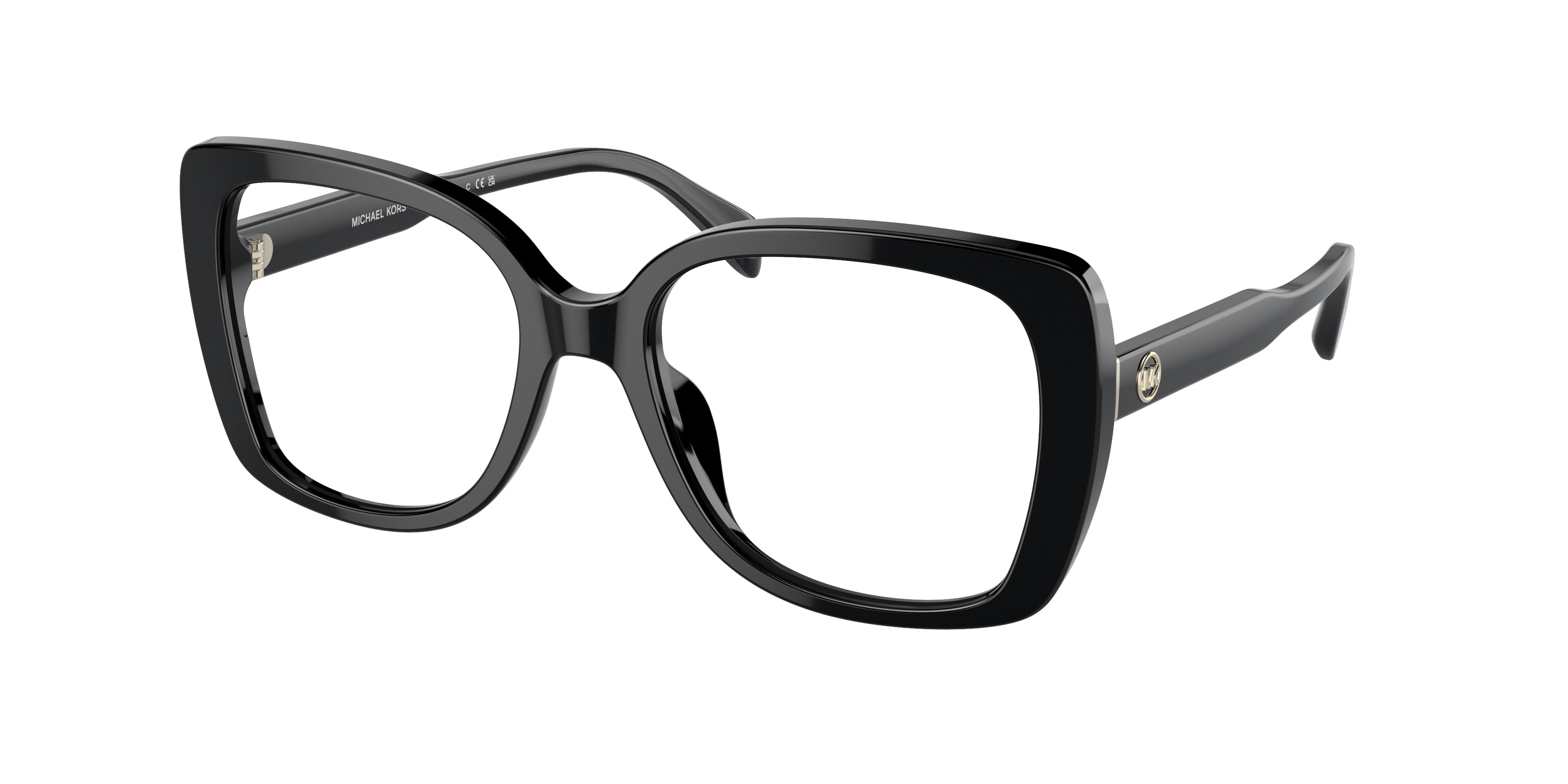 Michael Kors PERTH MK4104U Square Eyeglasses 3005-Black 53-140-18 - Color Map Black