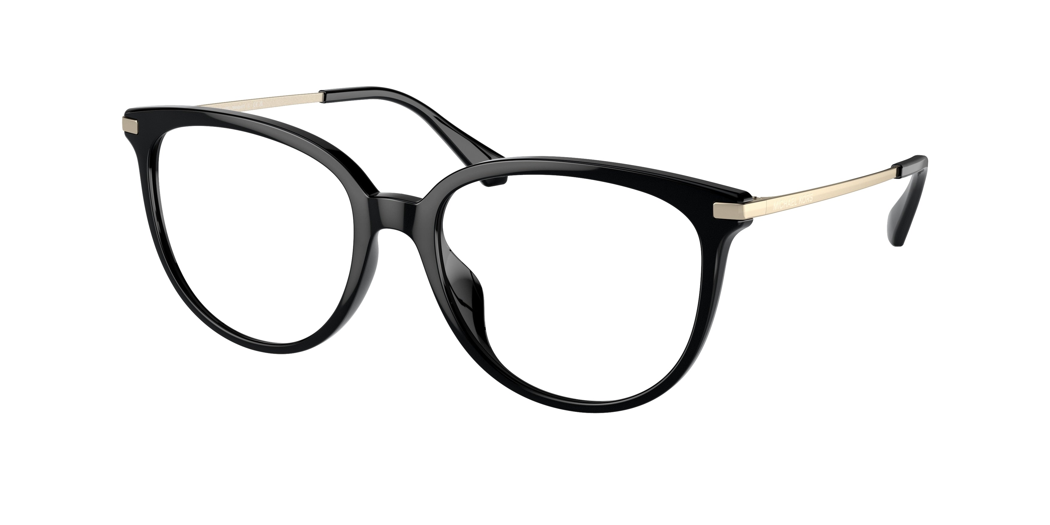 Michael Kors WESTPORT MK4106U Round Eyeglasses 3005-Black 56-145-17 - Color Map Black
