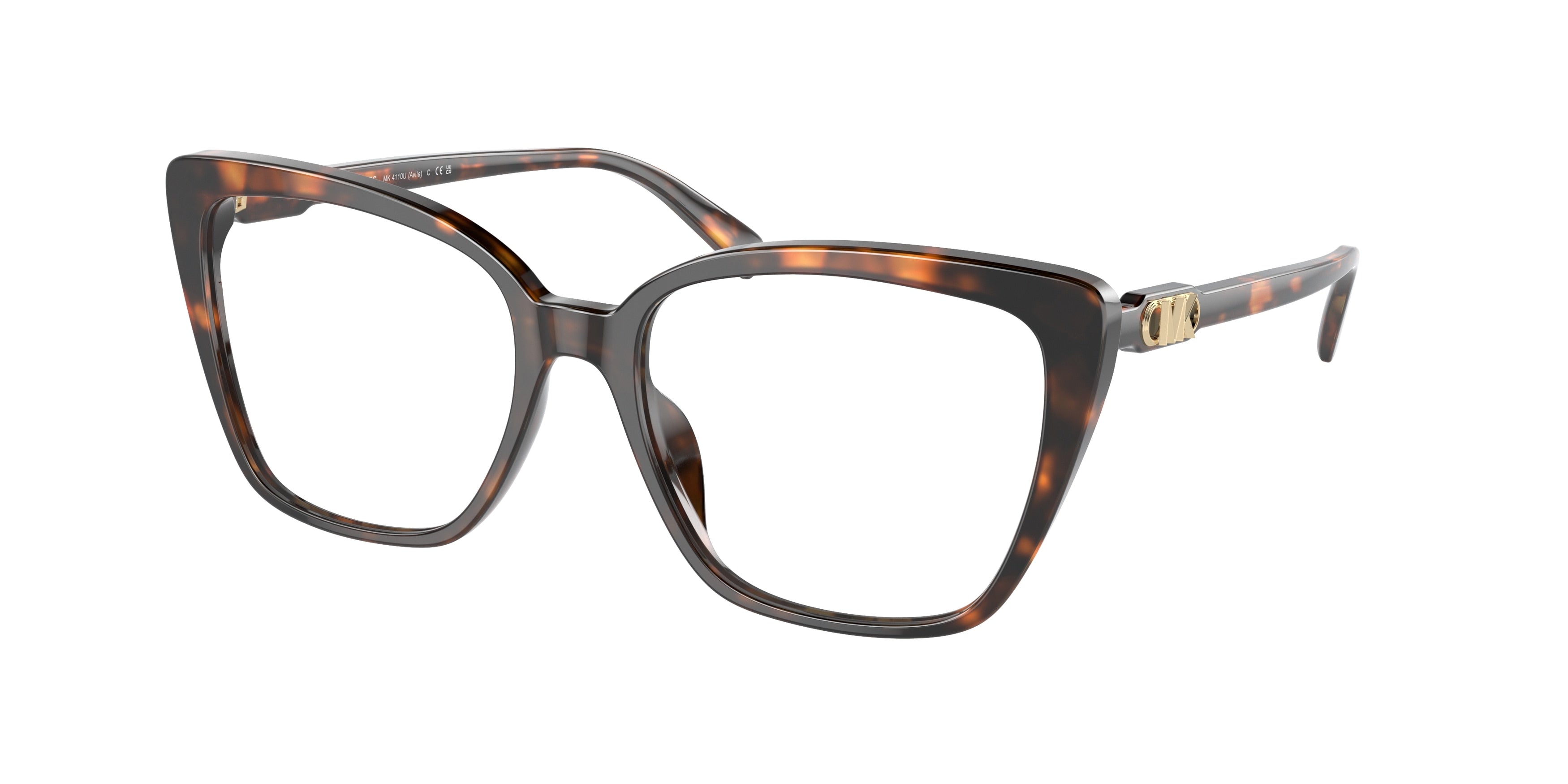 Michael Kors AVILA MK4110U Square Eyeglasses  3006-Dark Tortoise 53-140-17 - Color Map Tortoise