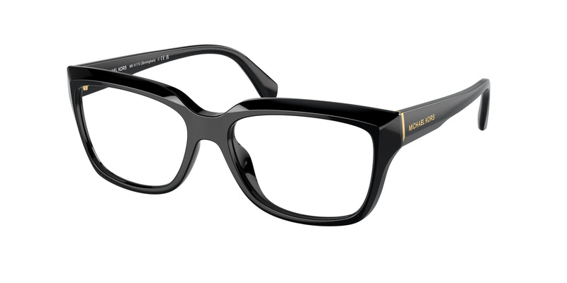 Michael Kors BIRMINGHAM MK4117U Rectangle Eyeglasses 3005-Black 54-140-16 - Color Map Black