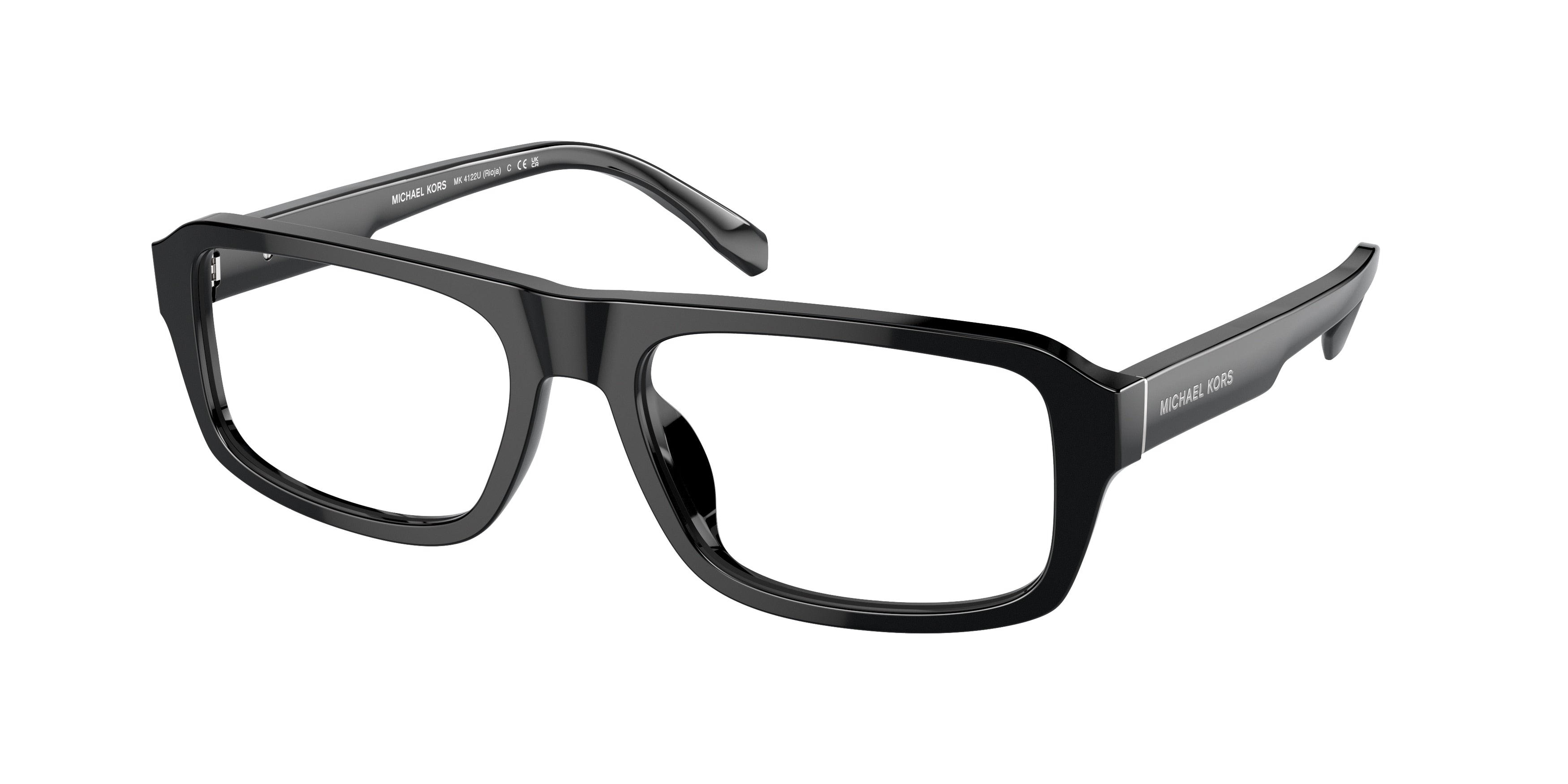Michael Kors RIOJA MK4122U Irregular Eyeglasses 3005-Black 56-145-18 - Color Map Black