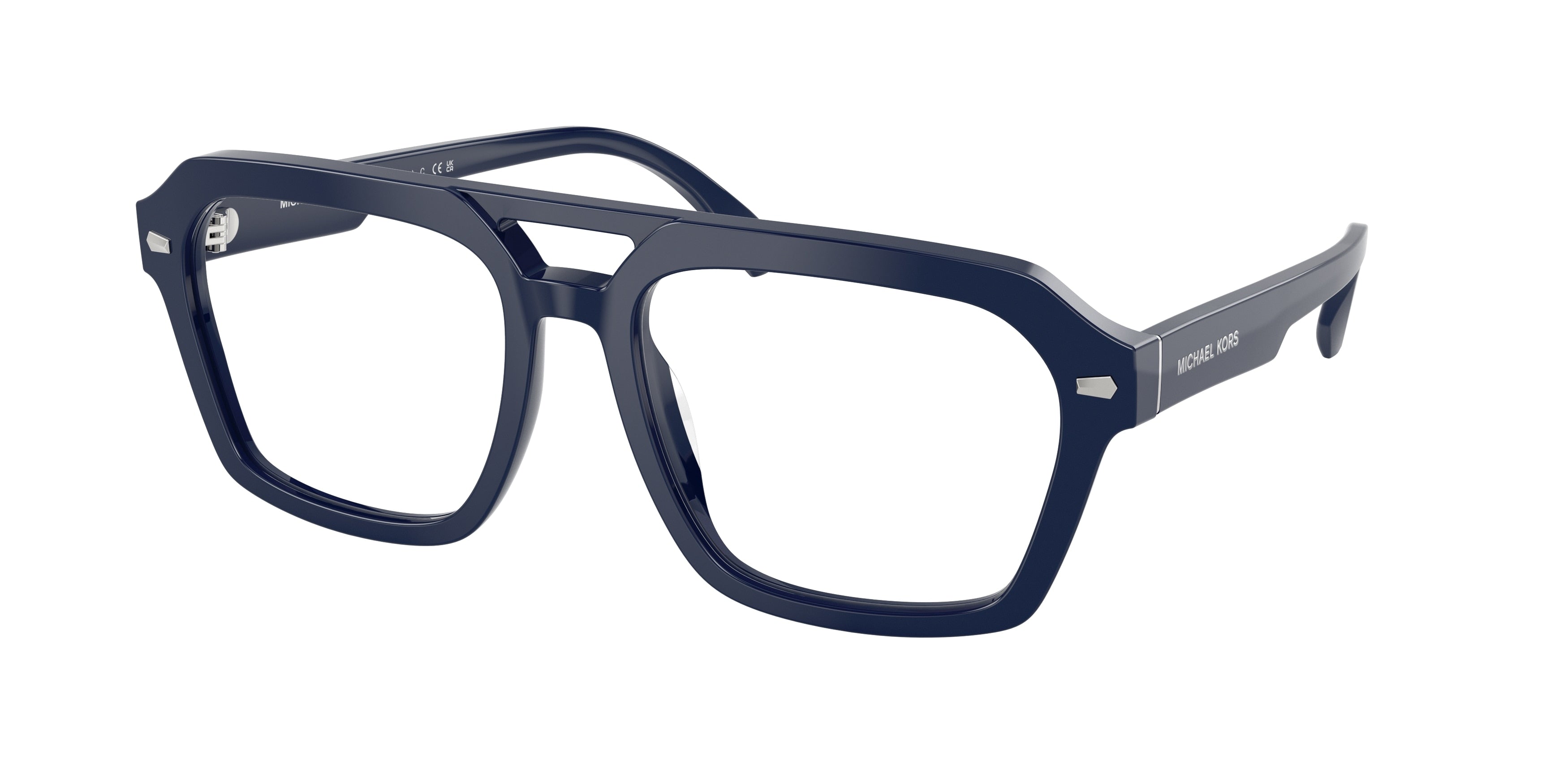 Michael Kors SEAVIEW MK4126 Square Eyeglasses 4009-Navy Solid 57-145-18 - Color Map Blue