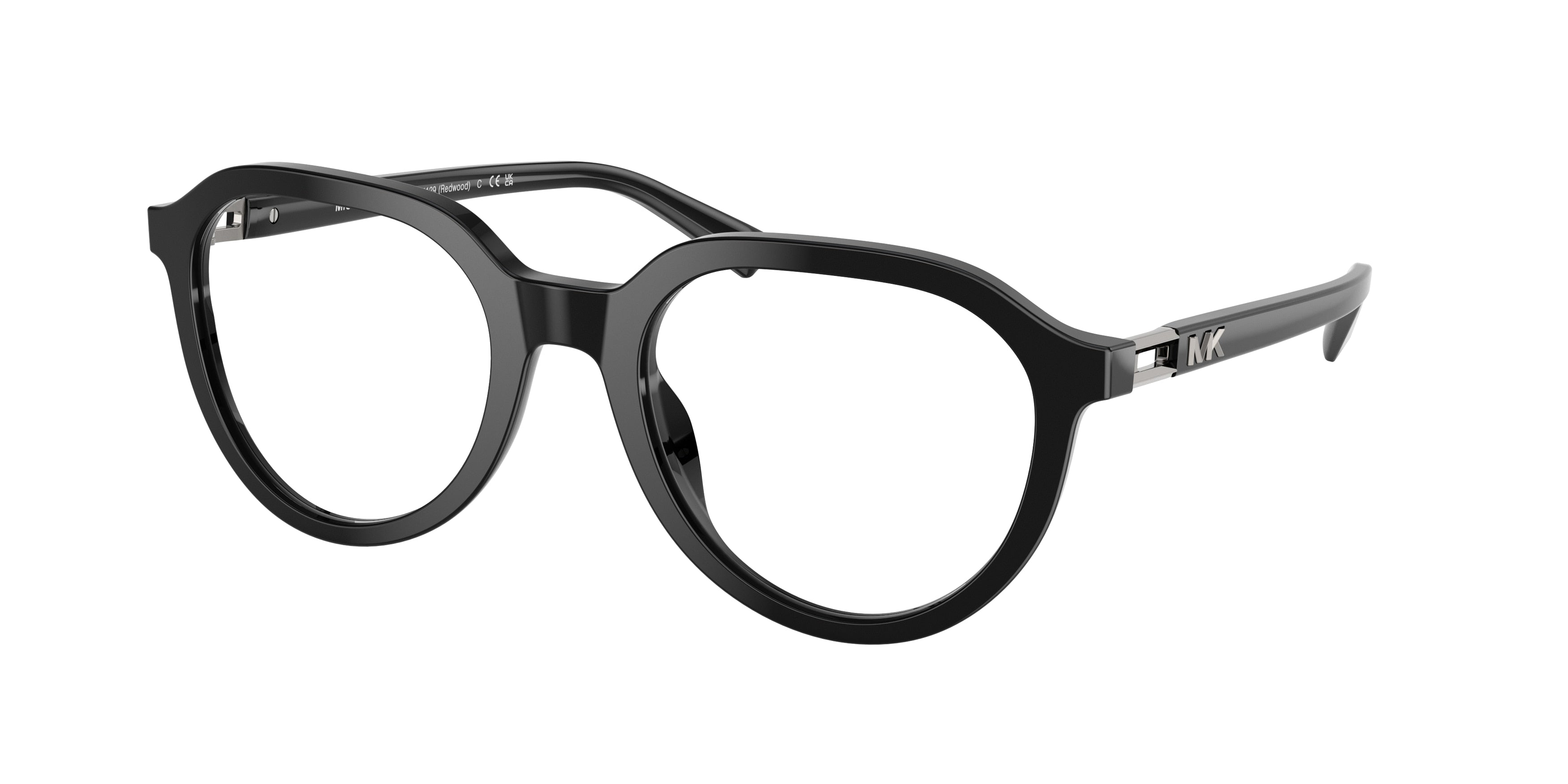Michael Kors REDWOOD MK4129 Round Eyeglasses 3005-Black 53-145-21 - Color Map Black