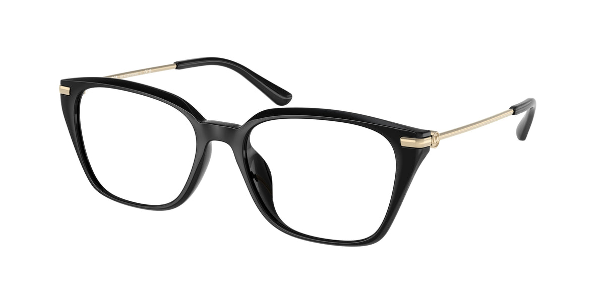 Michael Kors HAINAN MK4133D Rectangle Eyeglasses 3005-Black 54-145-17 - Color Map Black