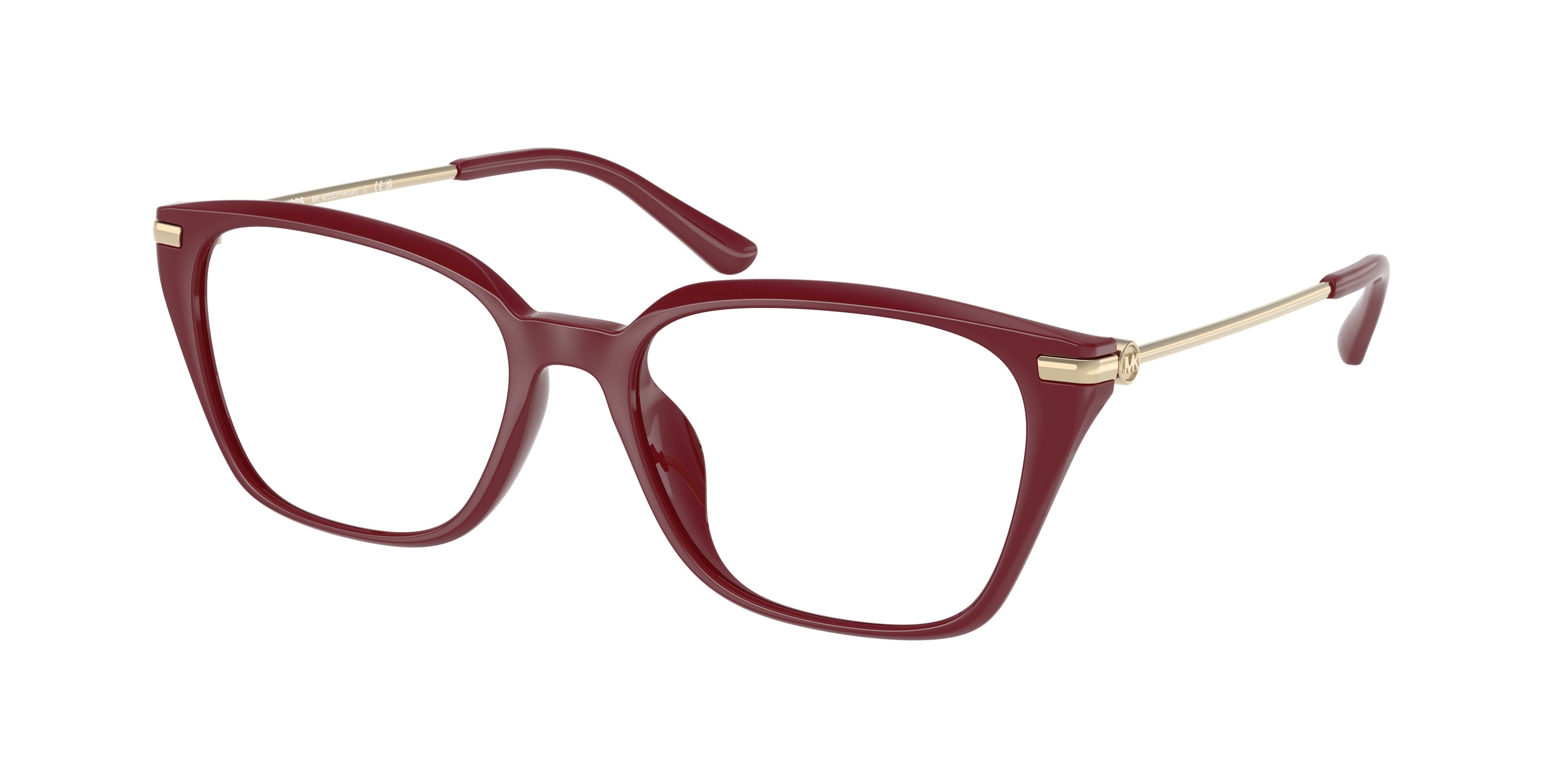 Michael Kors HAINAN MK4133D Rectangle Eyeglasses 4004-Deep Red 54-145-17 - Color Map Red
