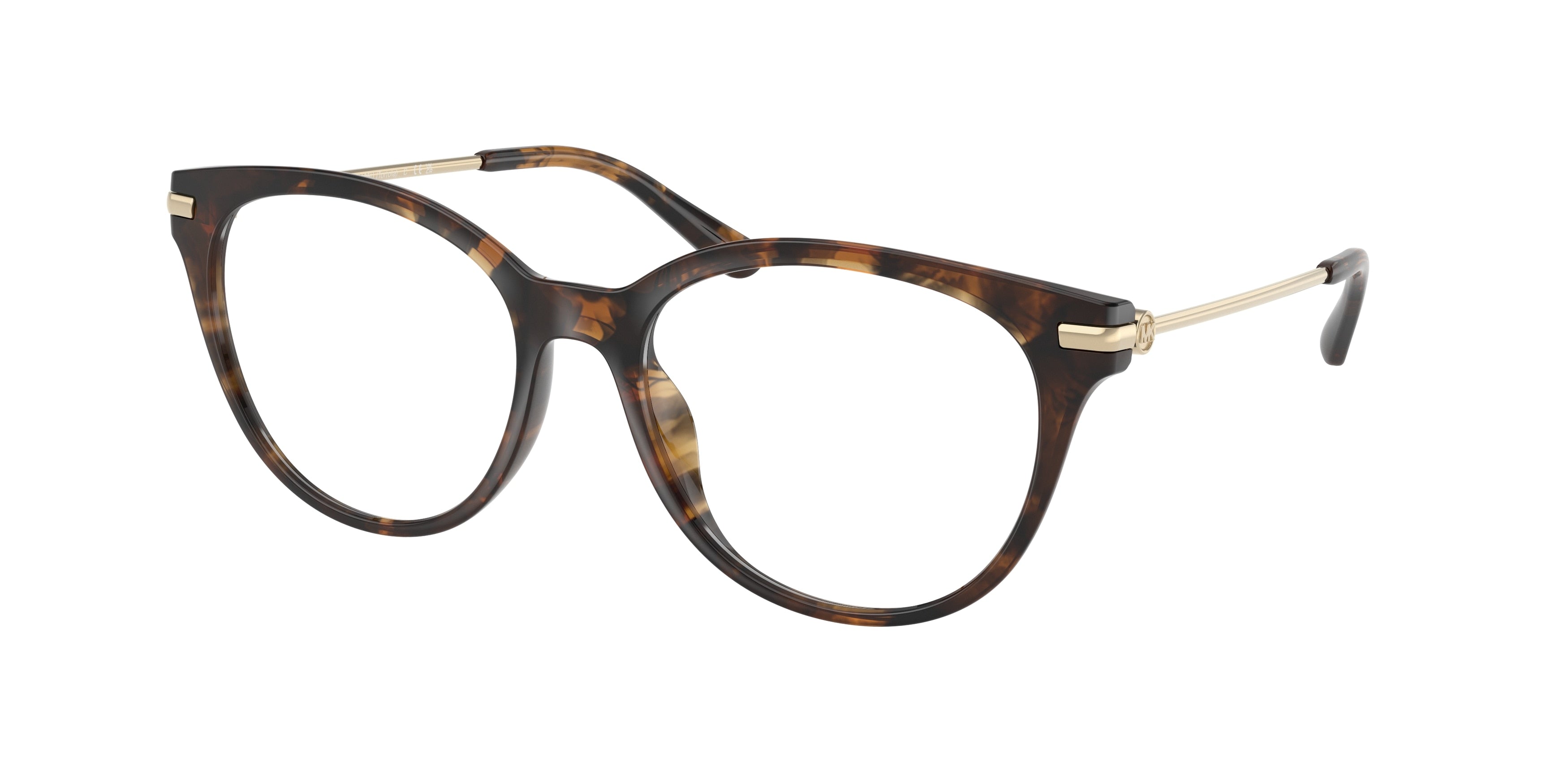 Michael Kors TORTOLA MK4135U Round Eyeglasses 3006-Dark Tortoise 54-140-17 - Color Map Tortoise