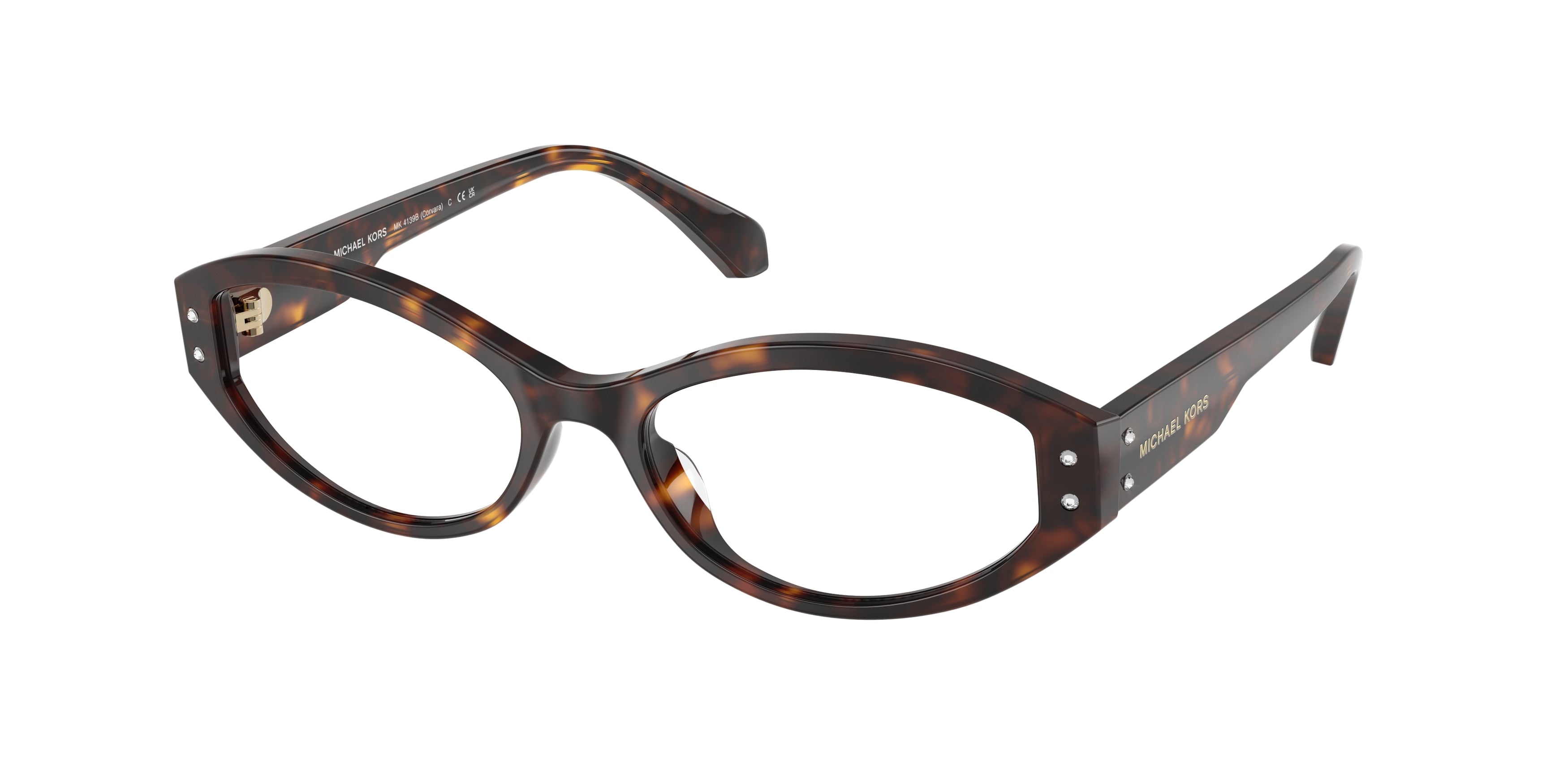 Michael Kors CORVARA MK4139B Oval Eyeglasses 3006-Dark Tortoise 54-140-17 - Color Map Tortoise