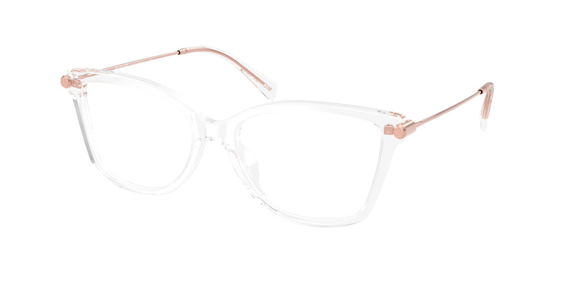 Michael Kors KINGSTON MK4150U Square Eyeglasses 3050-Clear 54-140-17 - Color Map Transparent