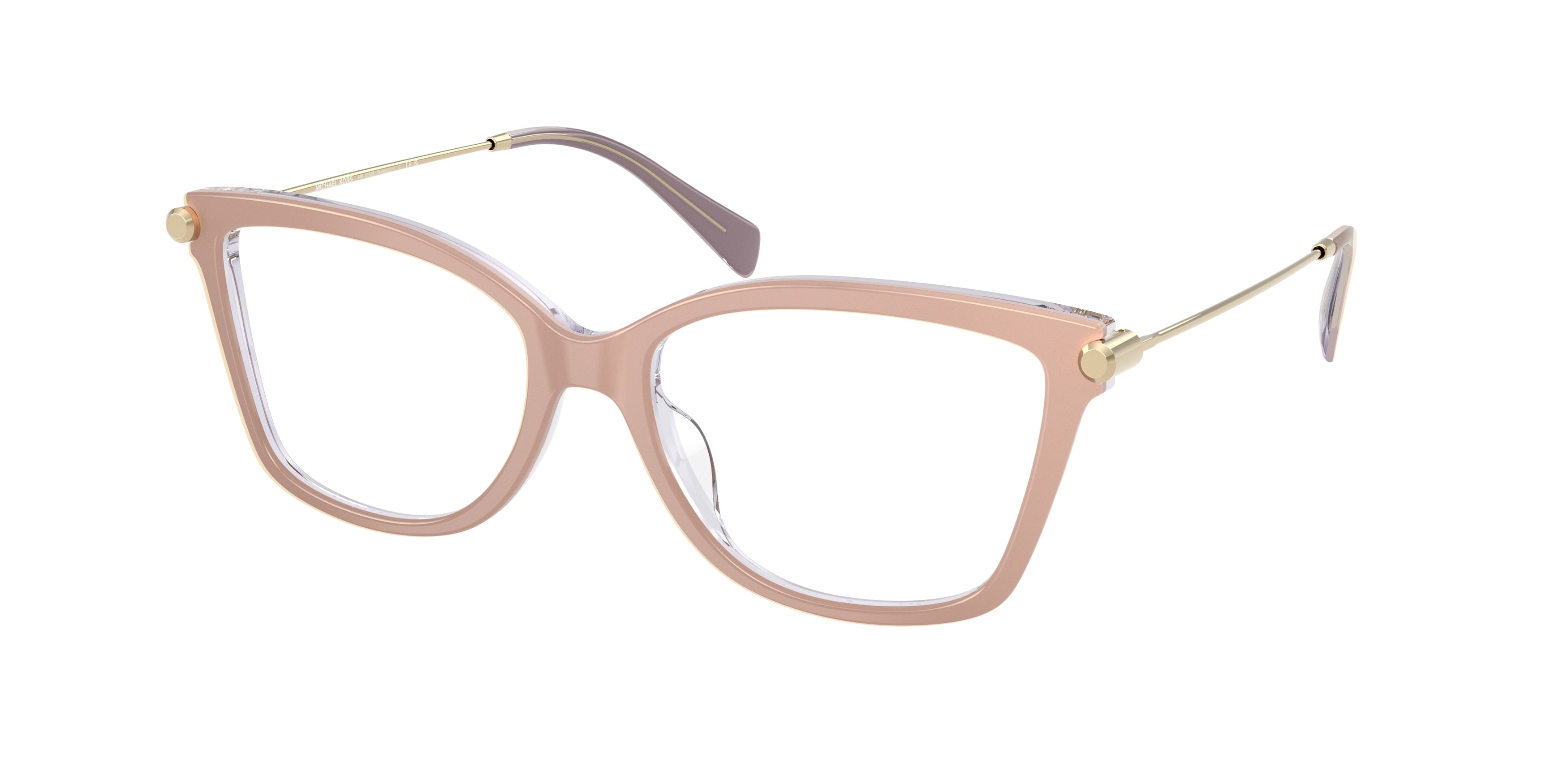 Michael Kors KINGSTON MK4150U Square Eyeglasses 4015-Light Sand Laminate 54-140-17 - Color Map White