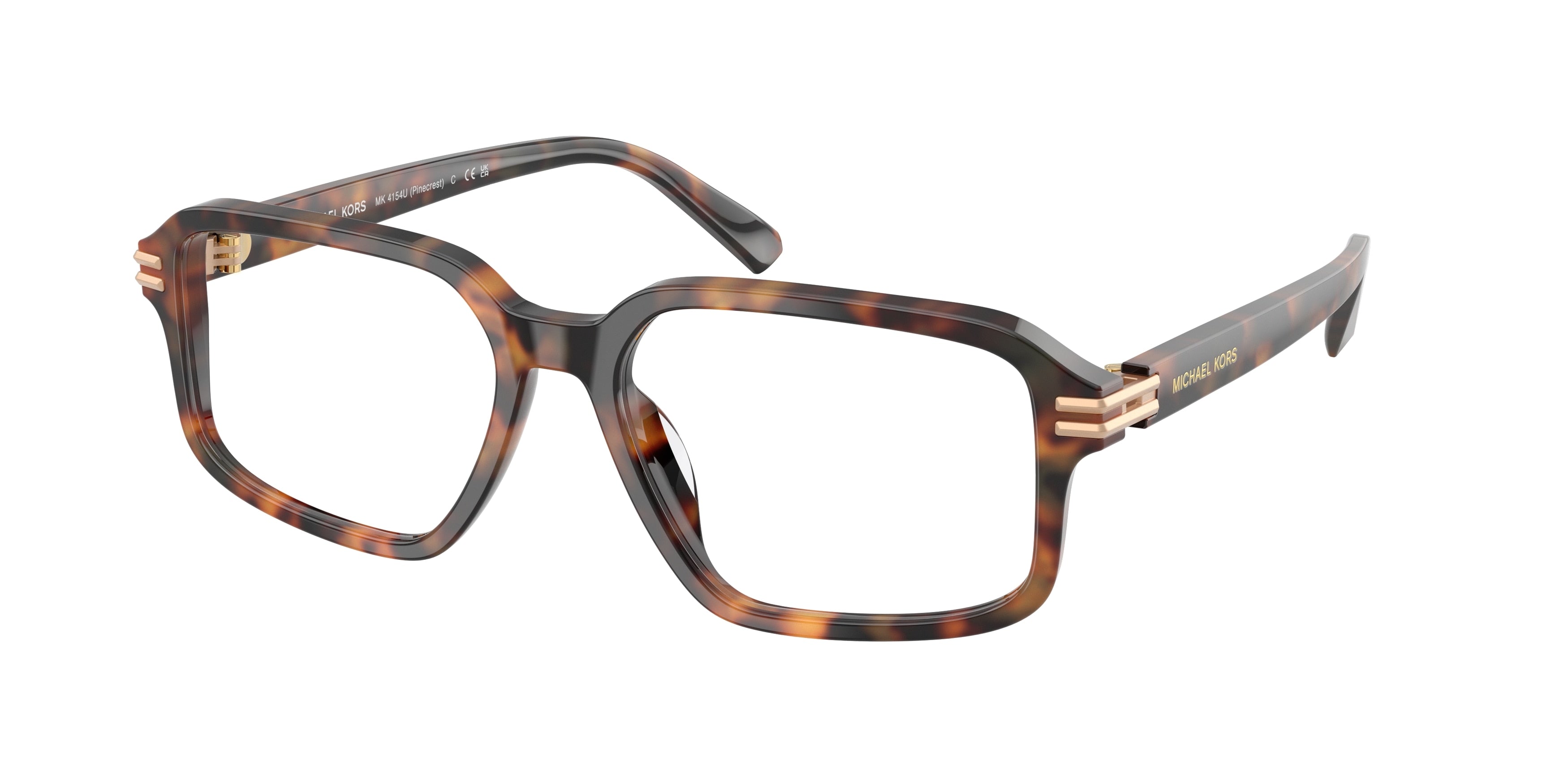 Michael Kors PINECREST MK4154U Irregular Eyeglasses  3904-Vintage Tortoise 56-145-17 - Color Map Tortoise