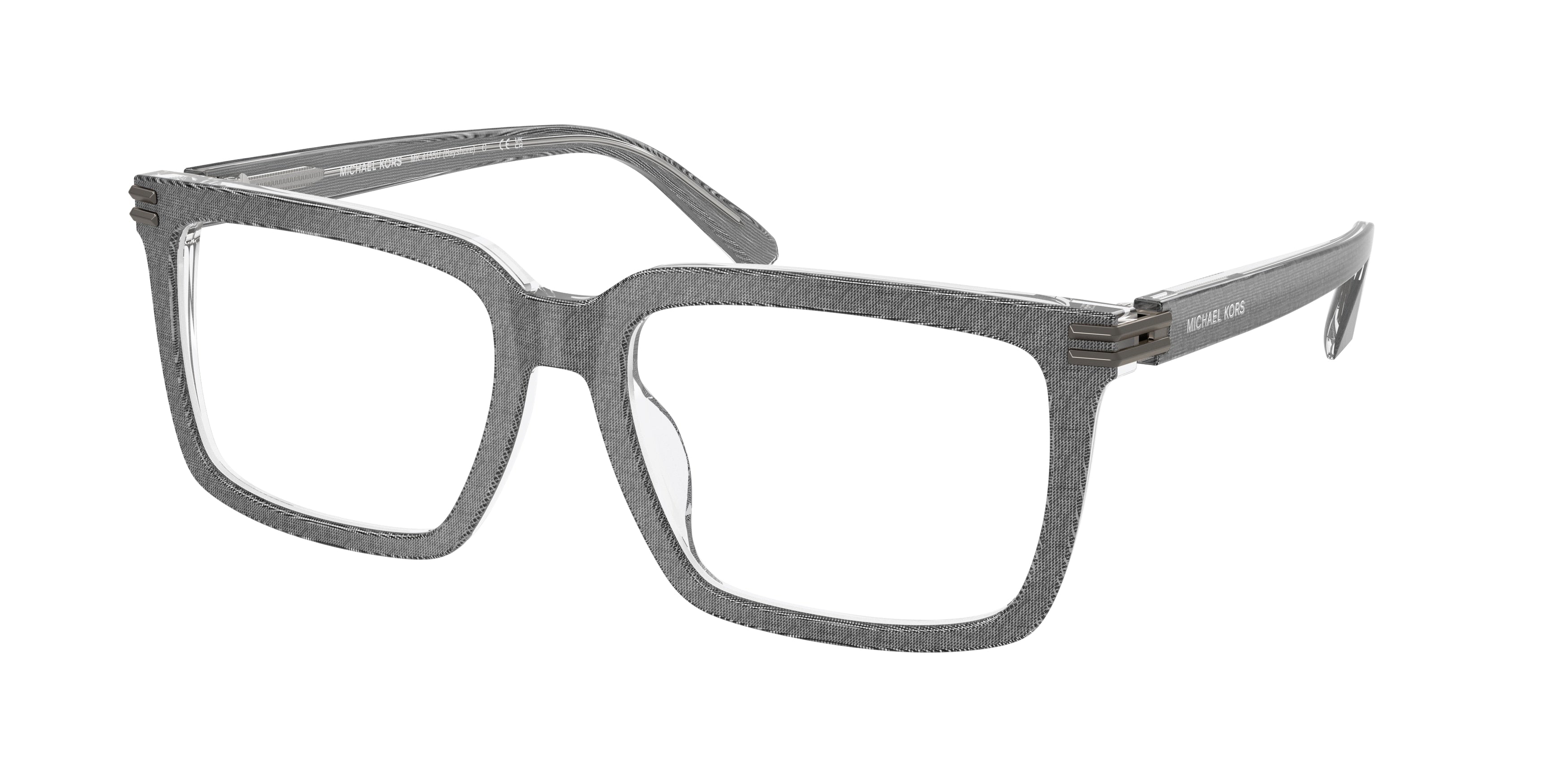 Michael Kors BAYSHORE MK4155U Square Eyeglasses 4009-Grey Denim 57-145-18 - Color Map Grey