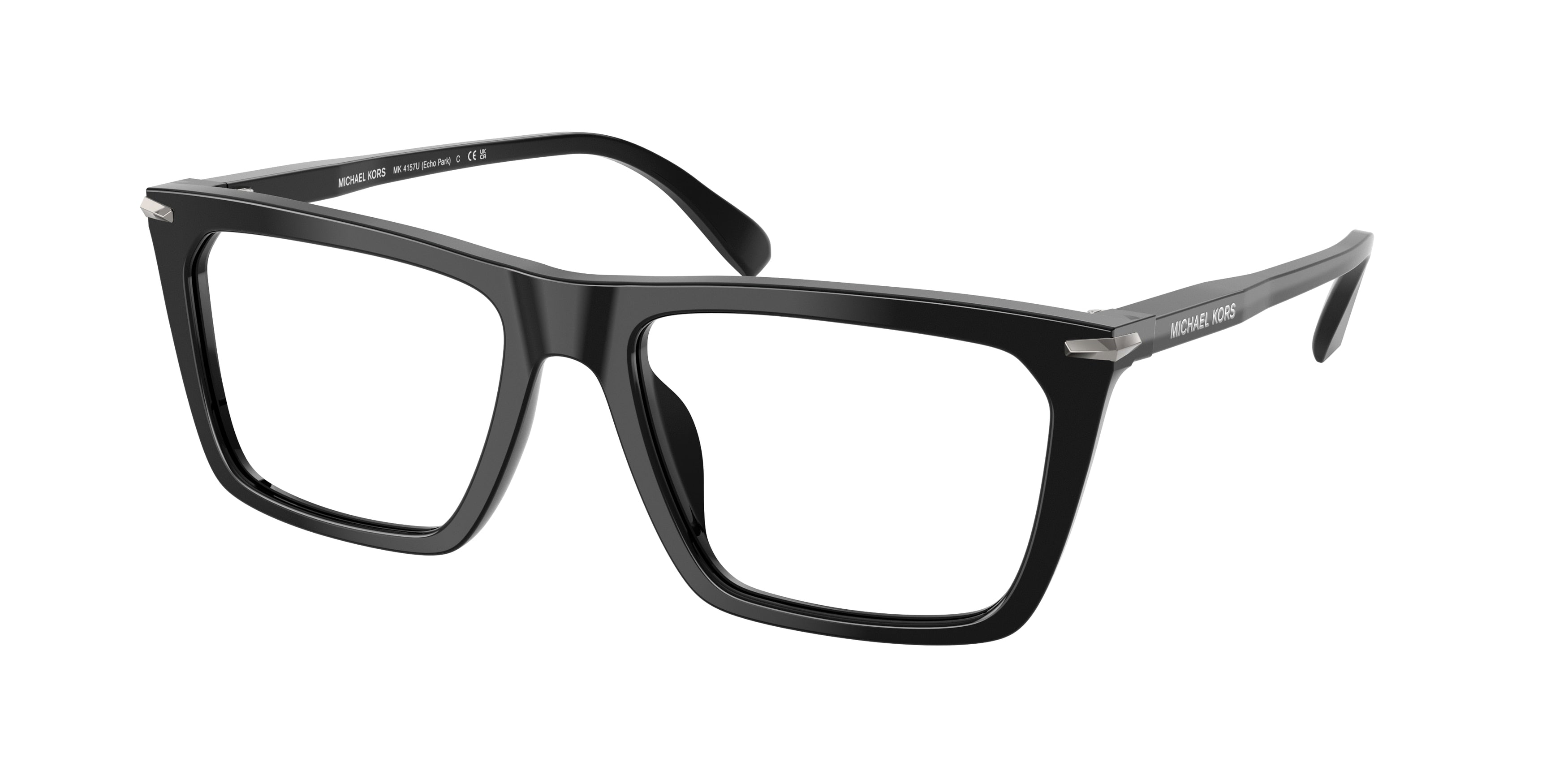 Michael Kors ECHO PARK MK4157U Rectangle Eyeglasses  3005-Black 56-145-18 - Color Map Black