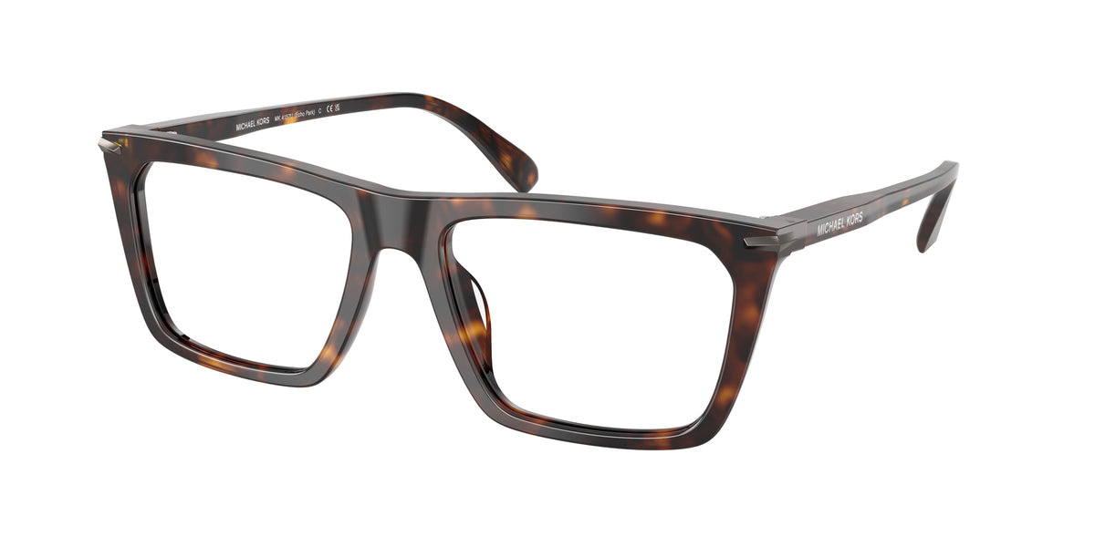 Michael Kors ECHO PARK MK4157U Rectangle Eyeglasses 3006-Dark Tortoise 56-145-18 - Color Map Tortoise