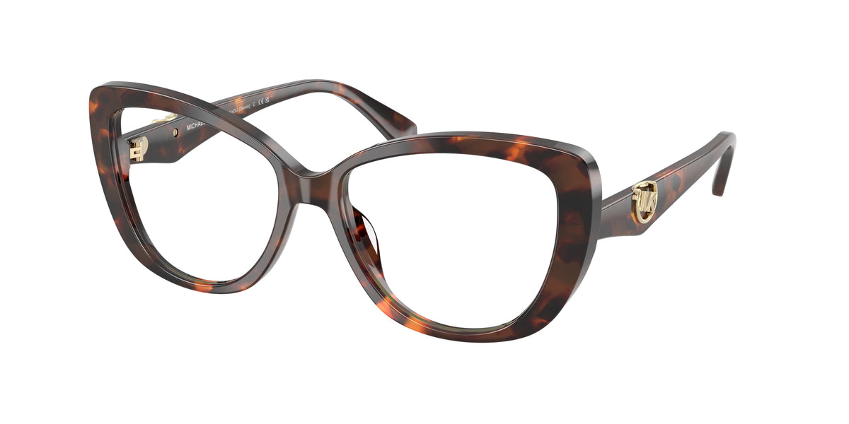 Michael Kors DERVIO MK4163U Butterfly Eyeglasses 4031-Luggage Tortoise 54-140-16 - Color Map Tortoise