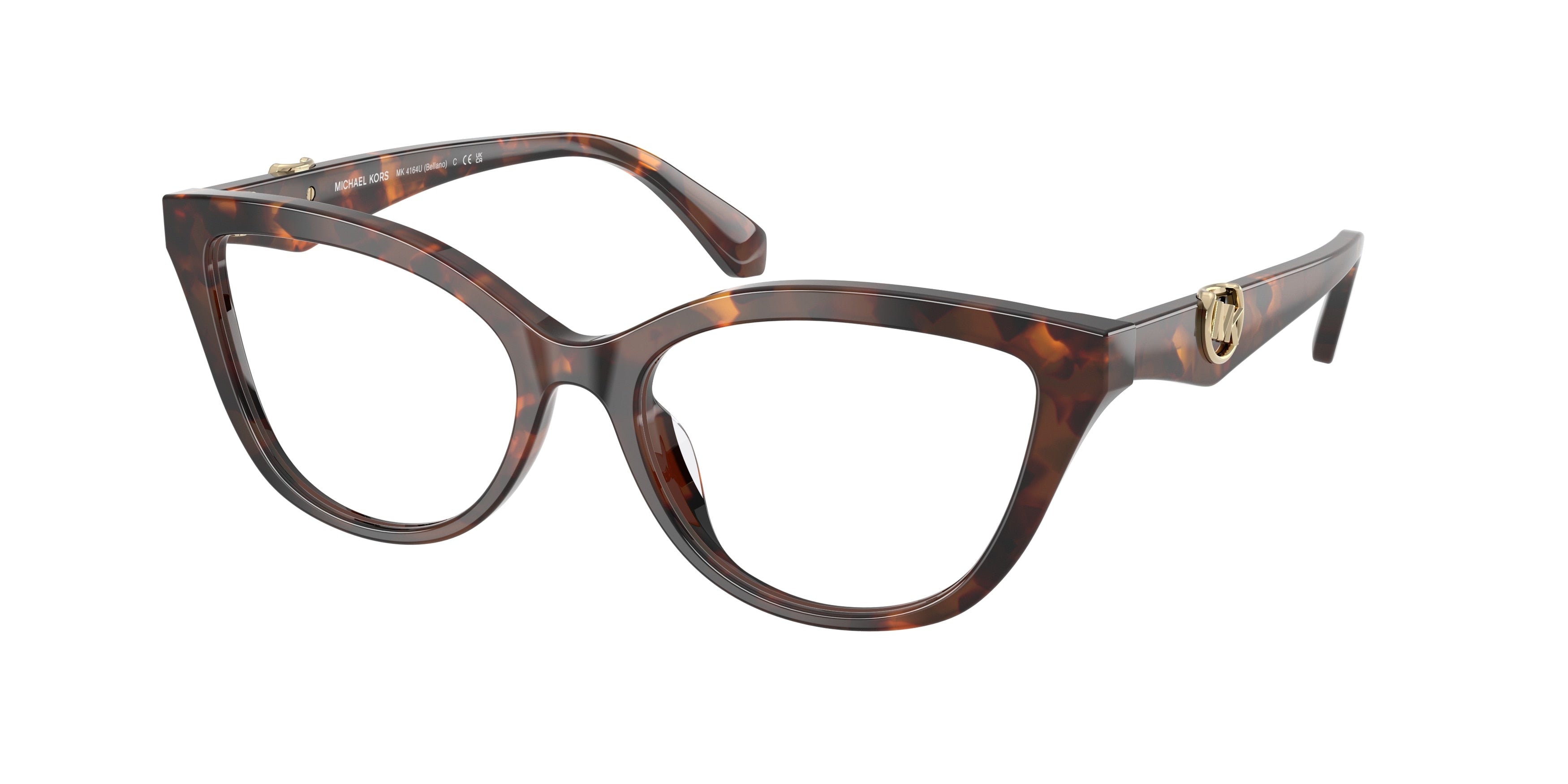 Michael Kors BELLANO MK4164U Cat Eye Eyeglasses  4031-Luggage Tortoise 54-140-17 - Color Map Tortoise