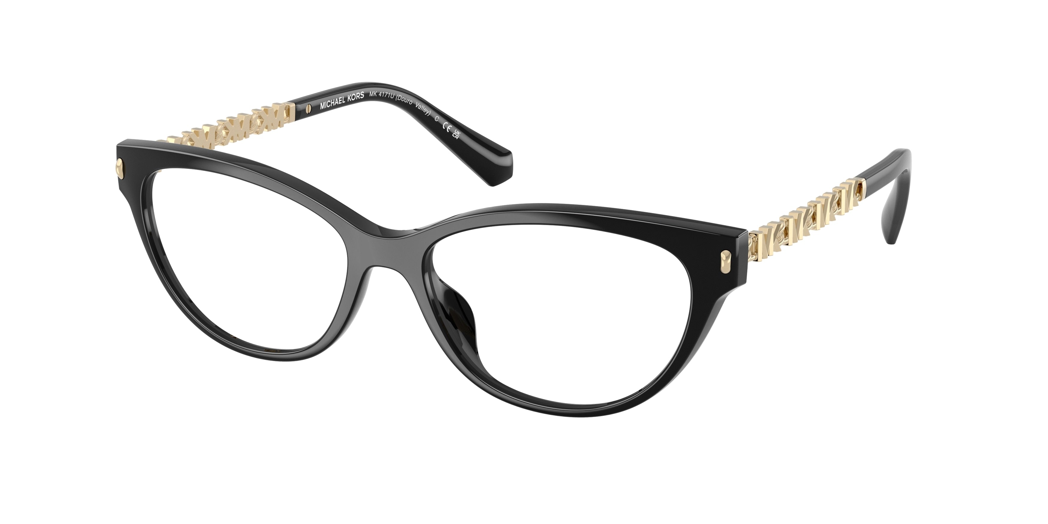 Michael Kors DOURO VALLEY MK4171U Cat Eye Eyeglasses  3005-Black 54-140-16 - Color Map Black