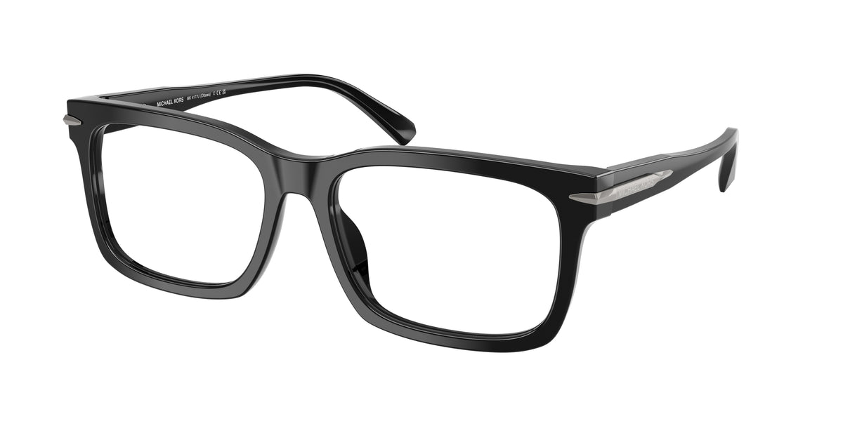 Michael Kors OTTAWA MK4177U Rectangle Eyeglasses 3005-Black 57-150-17 - Color Map Black