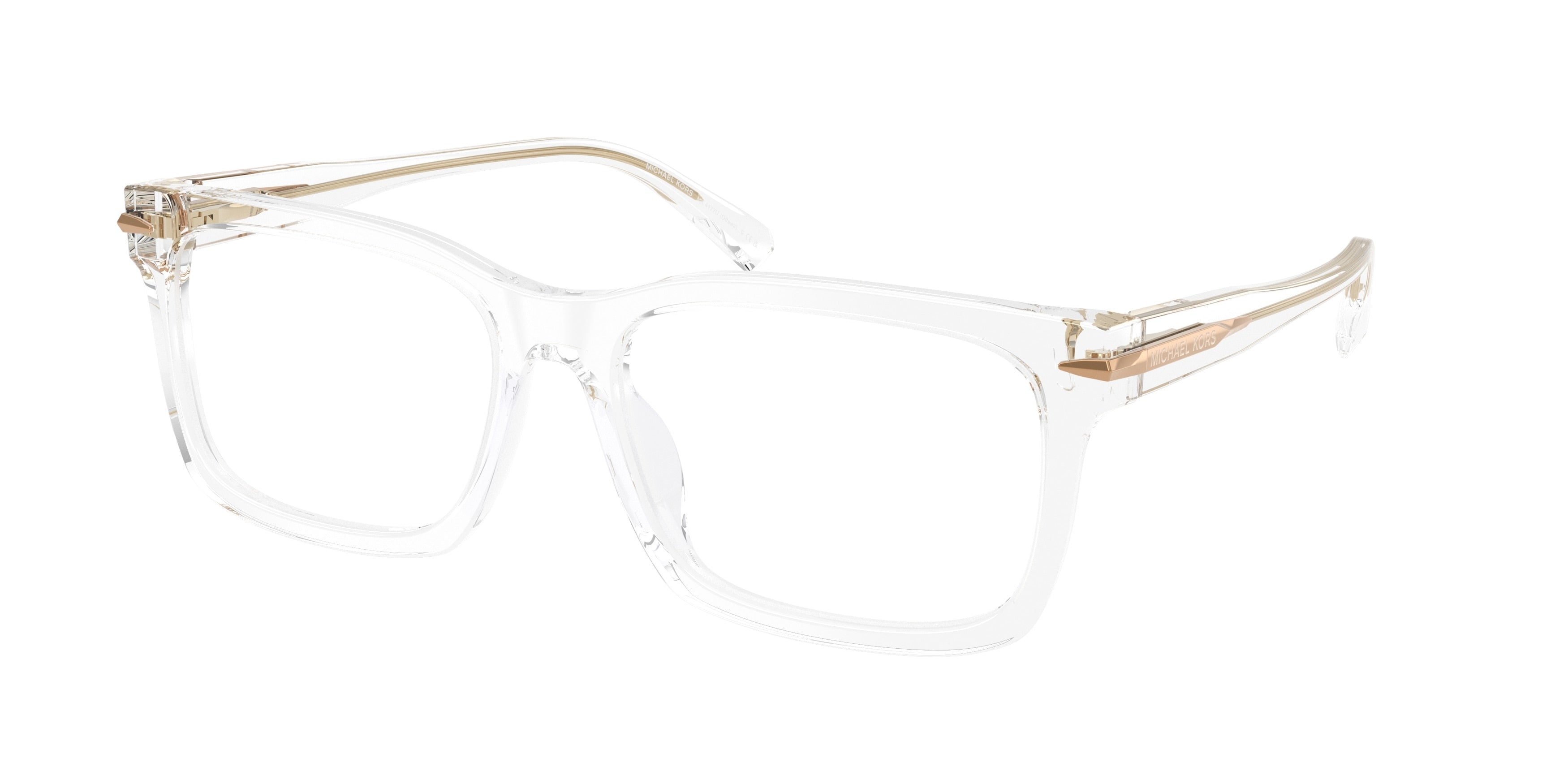 Michael Kors OTTAWA MK4177U Rectangle Eyeglasses 3015-Crystal 57-150-17 - Color Map Transparent