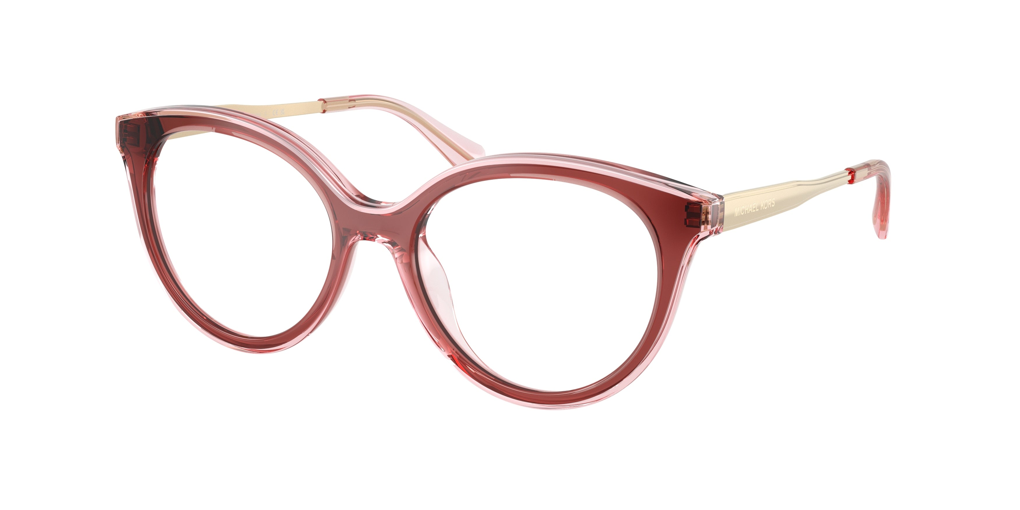 Michael Kors SITGES MK4184U Round Eyeglasses 3913-Rosewood 51-140-17 - Color Map Brown