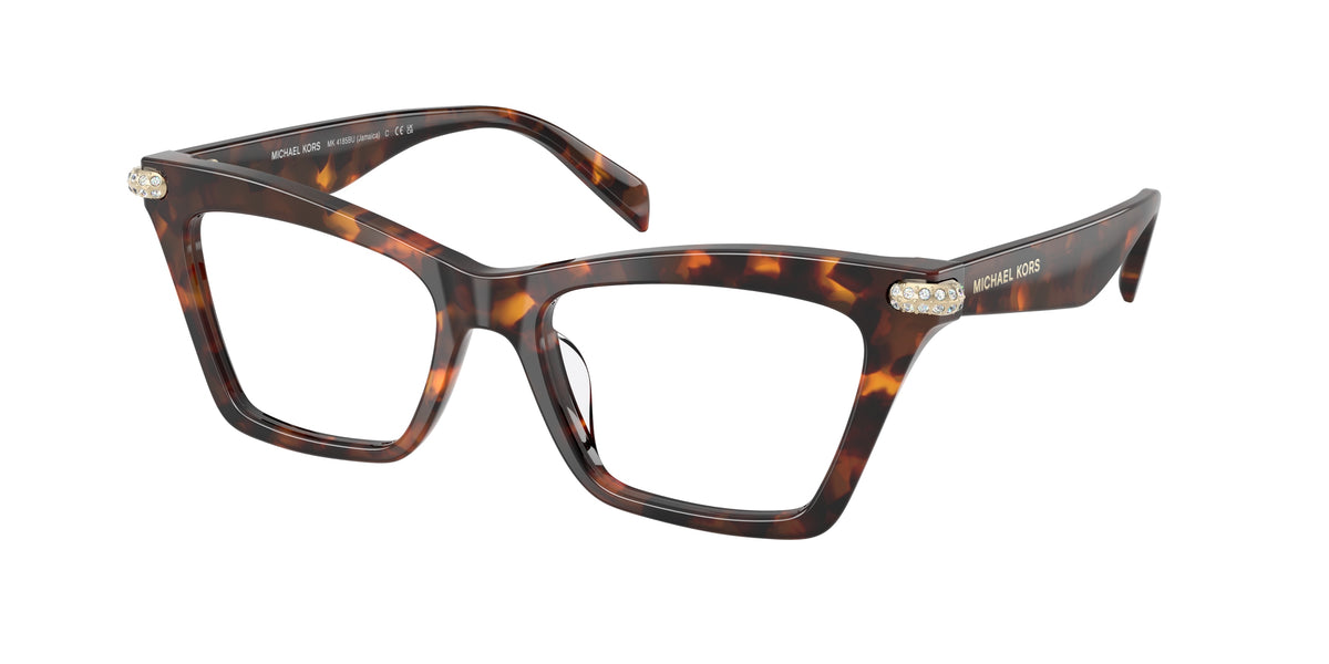 Michael Kors JAMAICA MK4185BU Cat Eye Eyeglasses 4031-Luggage Tortoise 52-140-17 - Color Map Tortoise