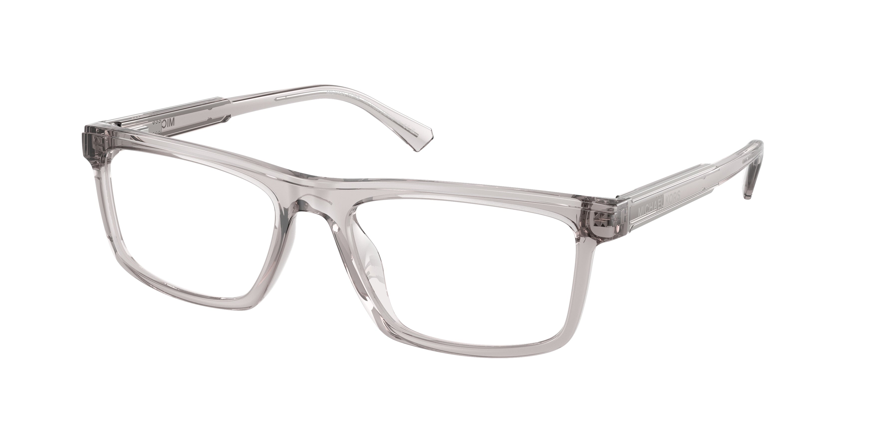 Michael Kors KAHULU MK4189U Rectangle Eyeglasses 3400-Grey Transparent 55-145-18 - Color Map Grey
