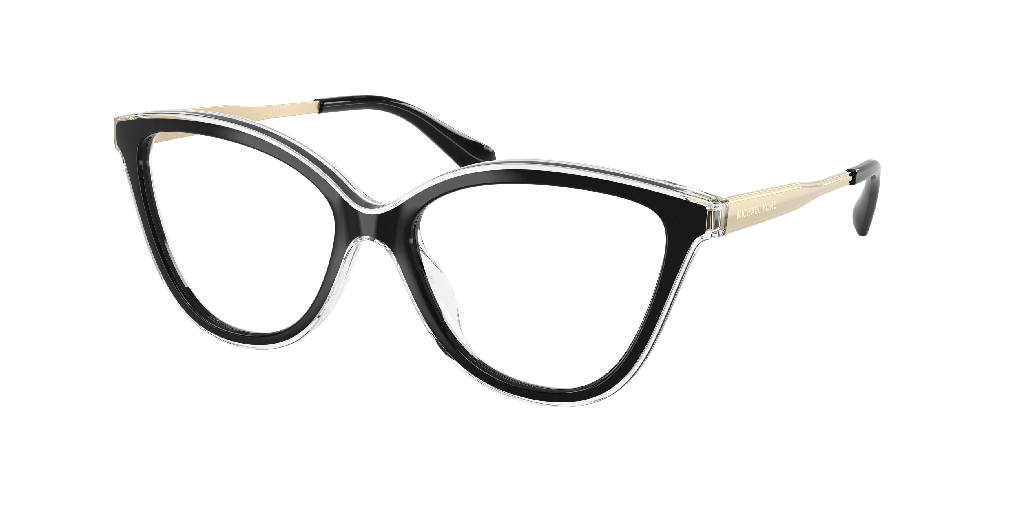 Michael Kors COSTA BRAVA MK4190U Cat Eye Eyeglasses 3005-Black 53-140-16 - Color Map Black