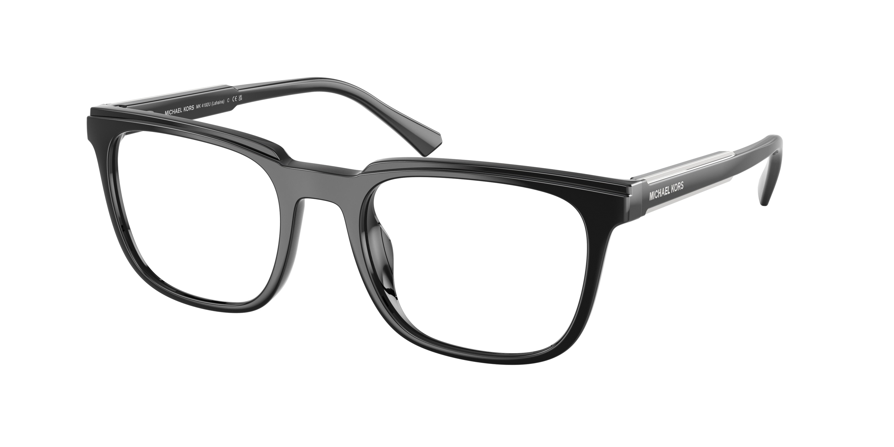 Michael Kors LAHAINA MK4192U Square Eyeglasses 3005-Black 53-145-20 - Color Map Black
