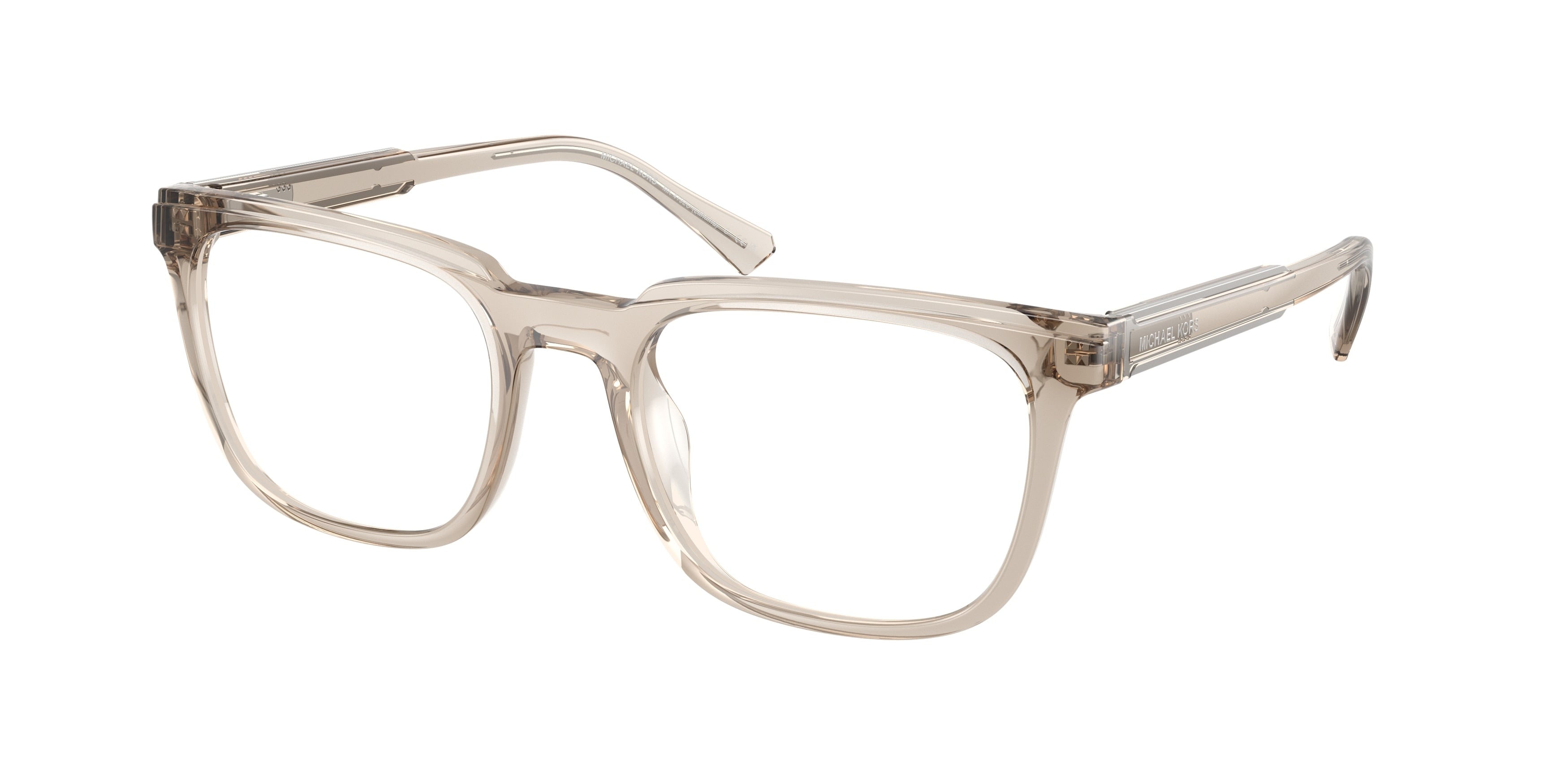 Michael Kors LAHAINA MK4192U Square Eyeglasses 4050-Butter Transparent 53-145-20 - Color Map Yellow