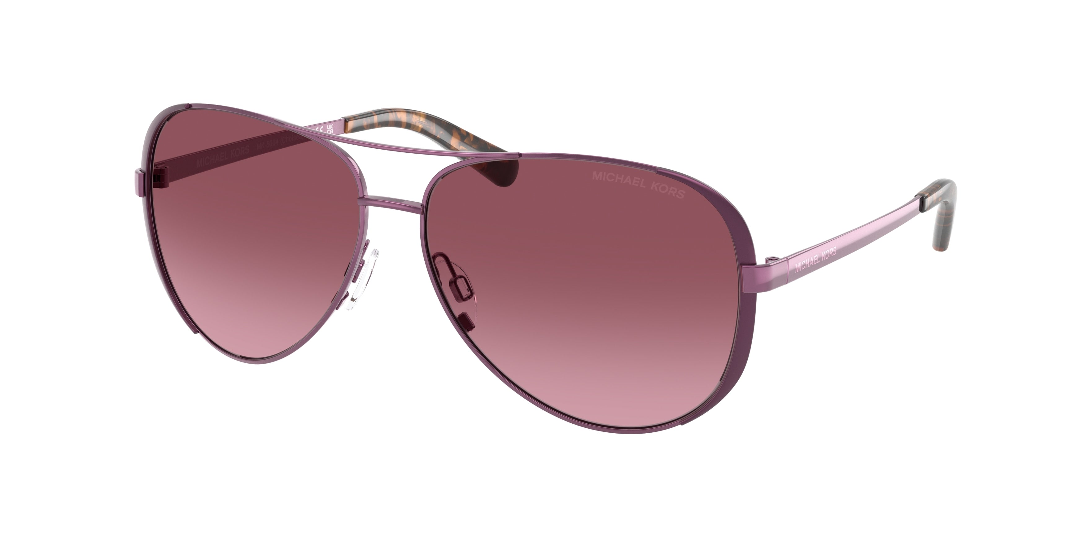 Michael Kors CHELSEA MK5004 Rectangle Sunglasses 11588H-Plum 59-135-13 - Color Map Violet