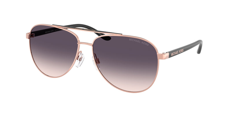 Michael Kors HVAR MK5007 Pilot Sunglasses 109936-Rose Gold 59-135-14 - Color Map Gold