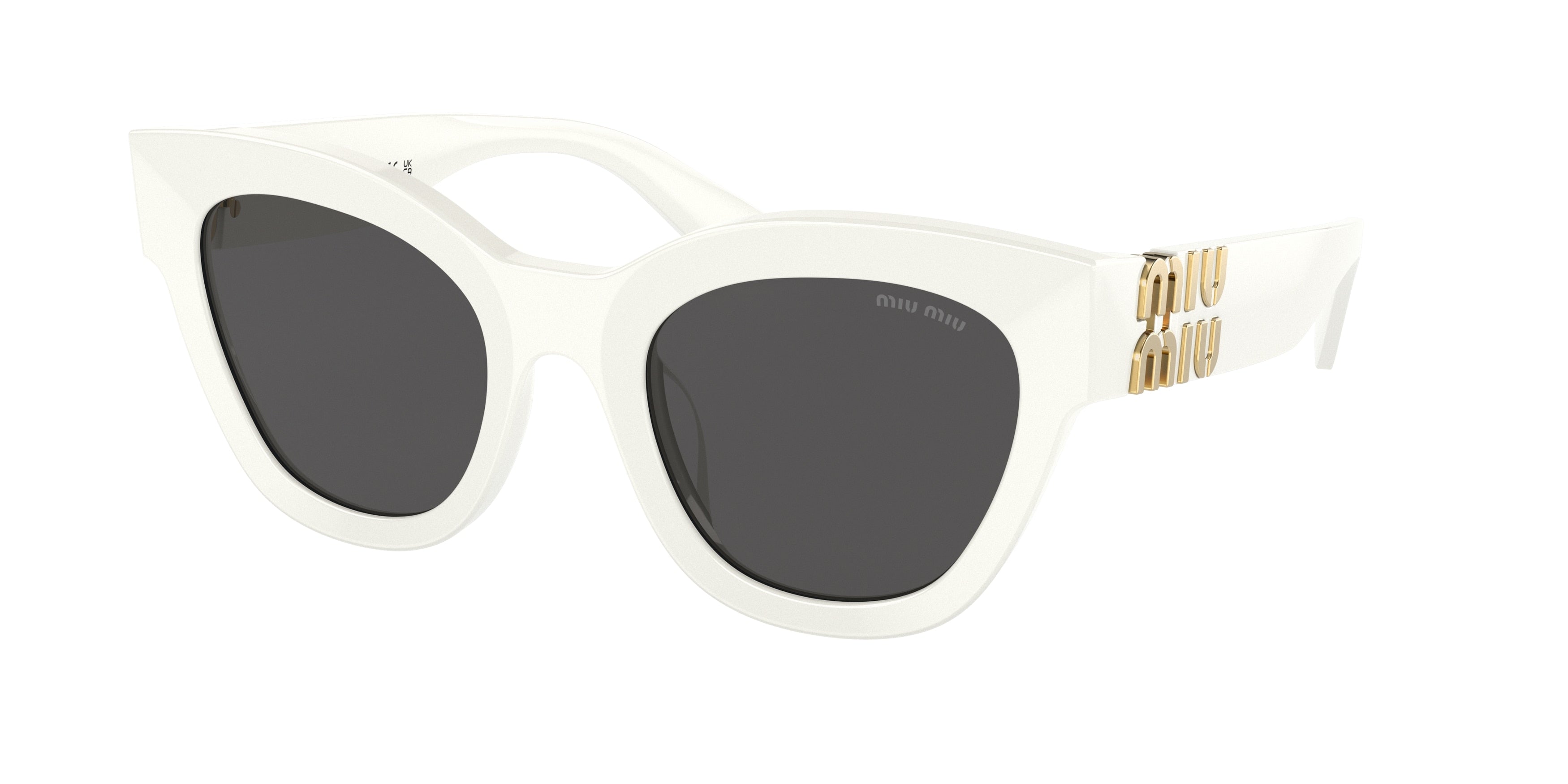 Miu Miu MU01YSF Square Sunglasses 1425S0-White 51-135-22 - Color Map White