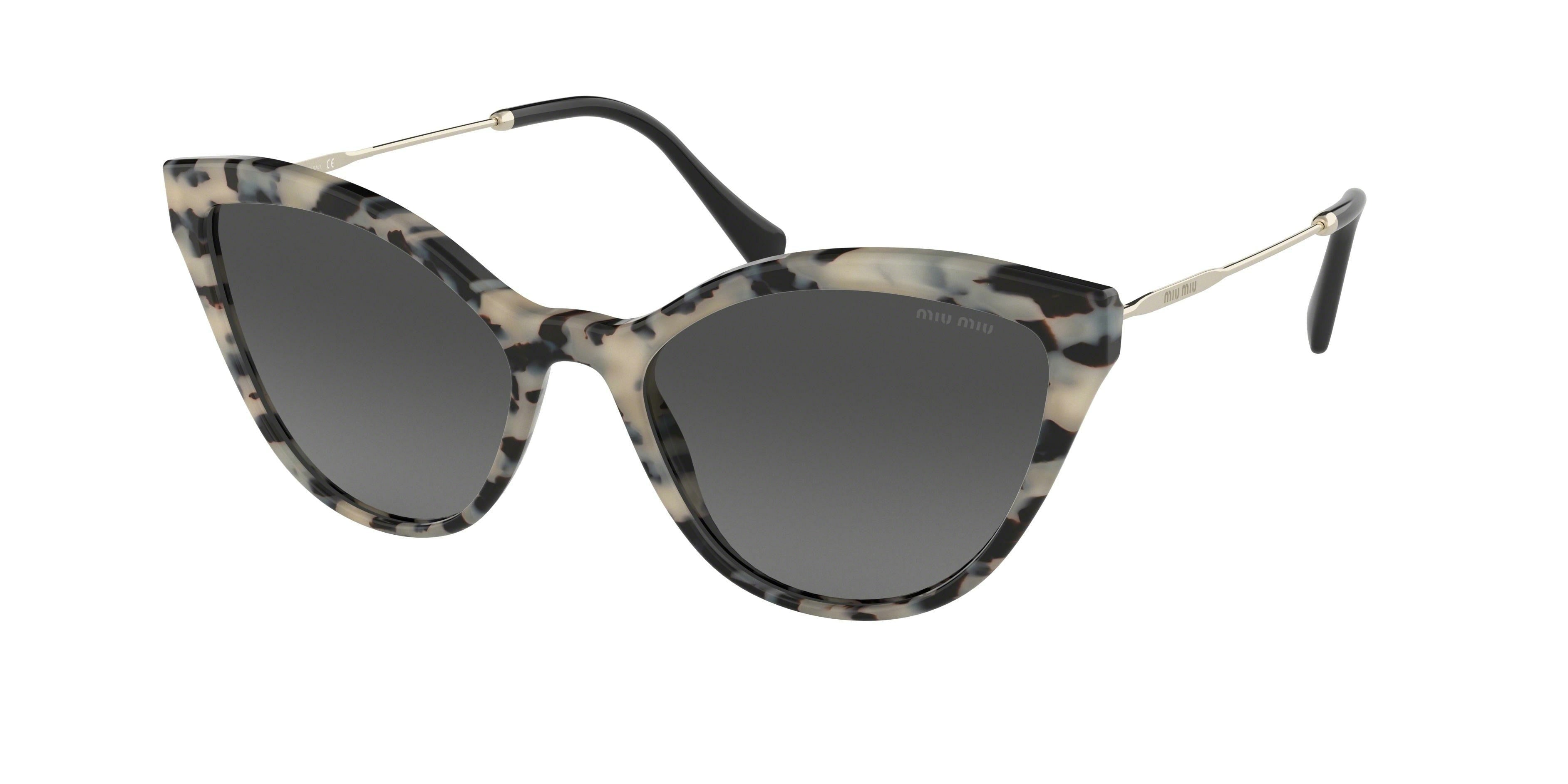 Miu Miu CORE COLLECTION MU03US Cat Eye Sunglasses KAD3M1-Sand Havana Brown 55-145-18 - Color Map Beige