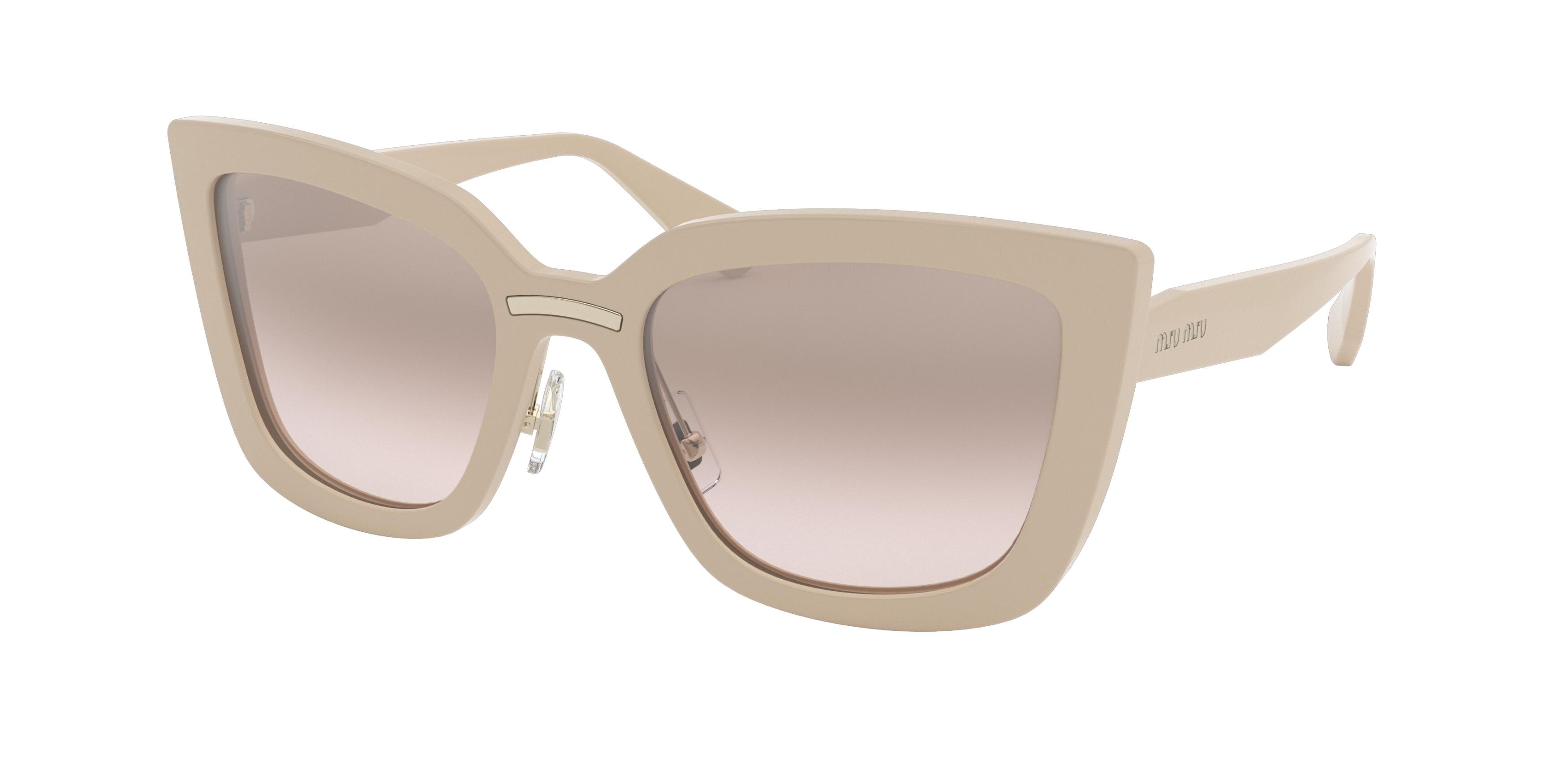 Miu Miu CORE COLLECTION MU03VS Pillow Sunglasses 158204-Beige 55-140-20 - Color Map Beige