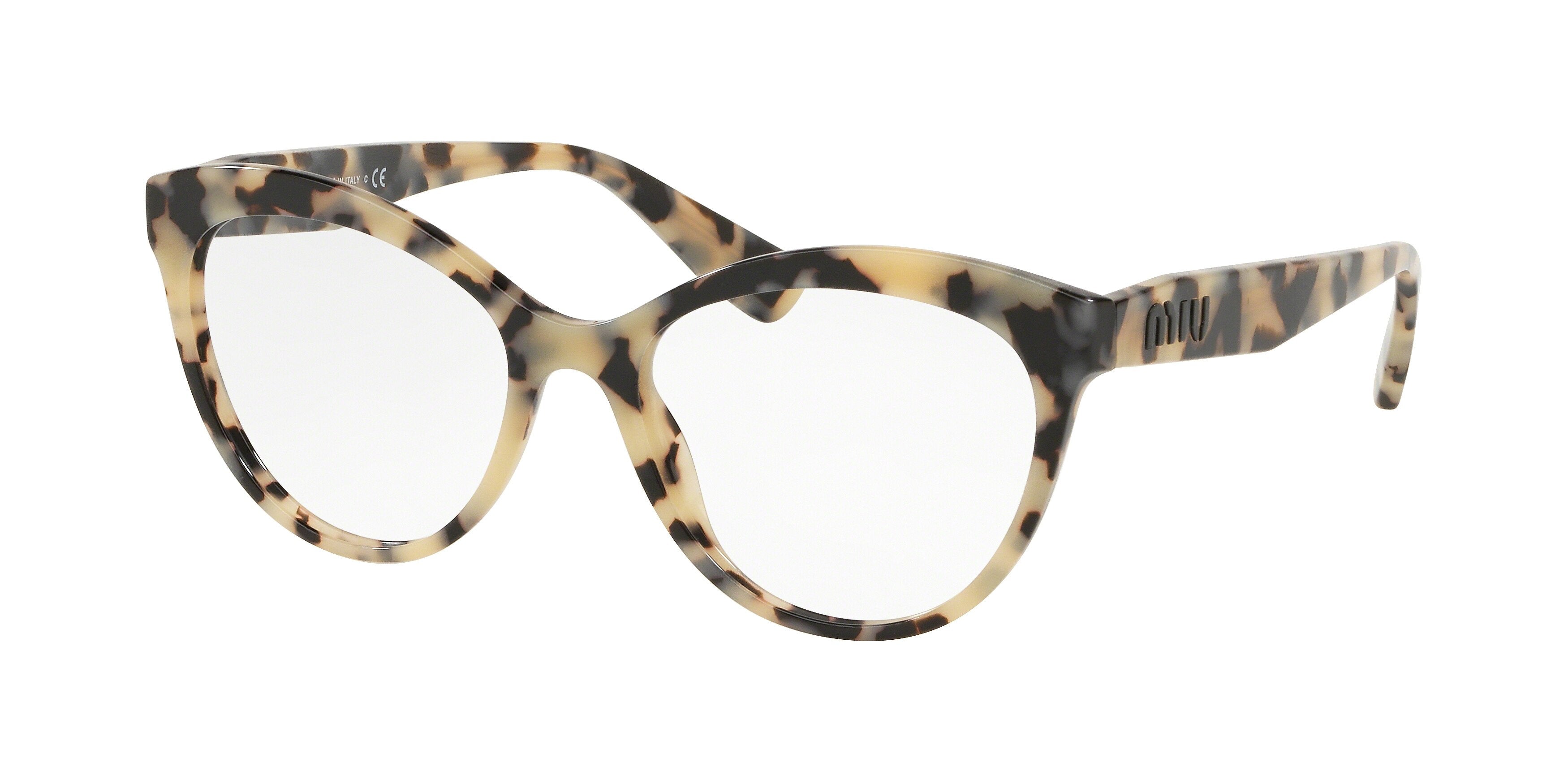 Miu Miu CORE COLLECTION MU04RV Phantos Eyeglasses KAD1O1-Havana Sand Brown 53-145-17 - Color Map Tortoise
