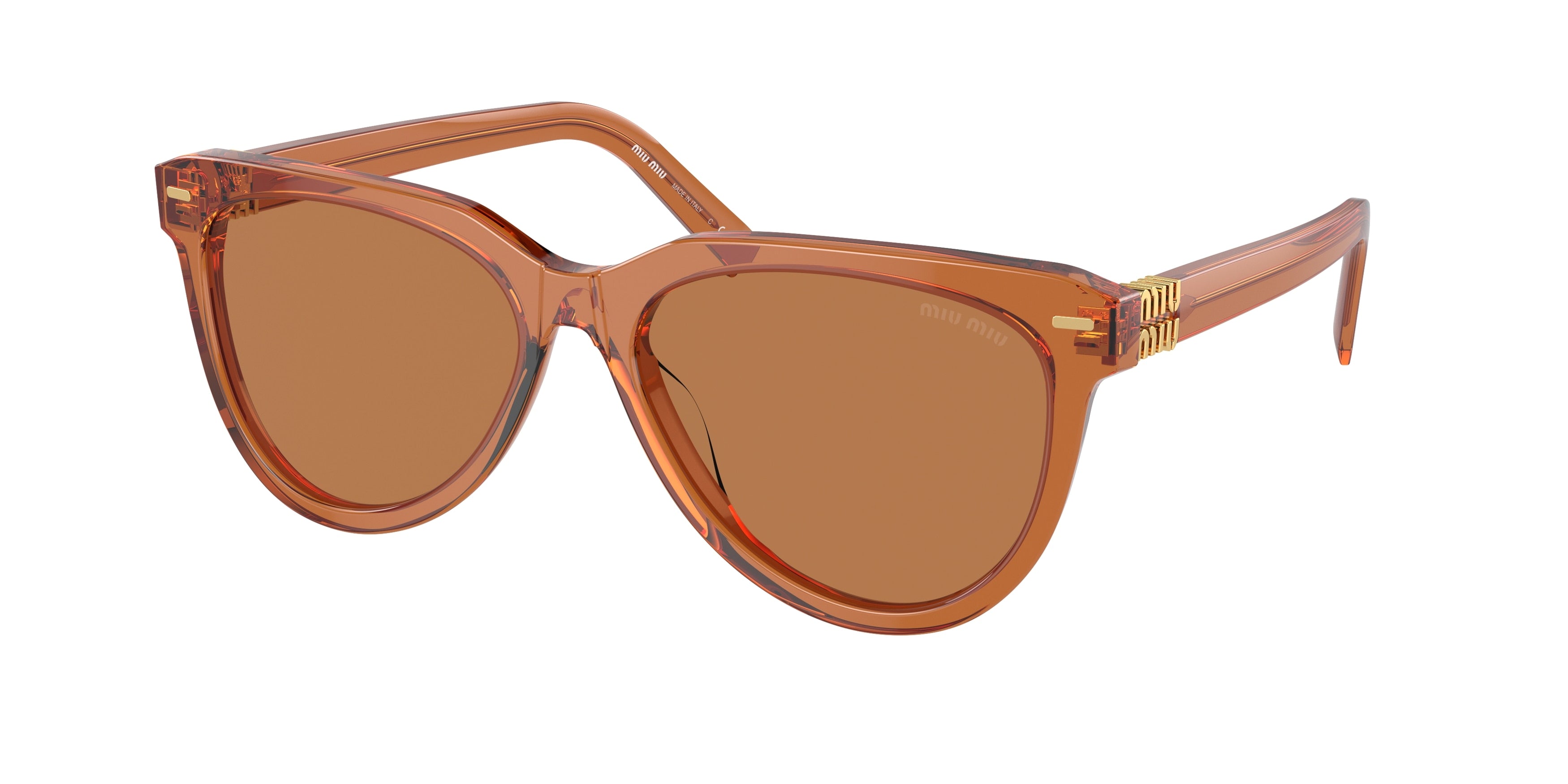 Miu Miu MU12ZS Phantos Sunglasses 15T2Z1-Caramel 56-140-16 - Color Map Beige