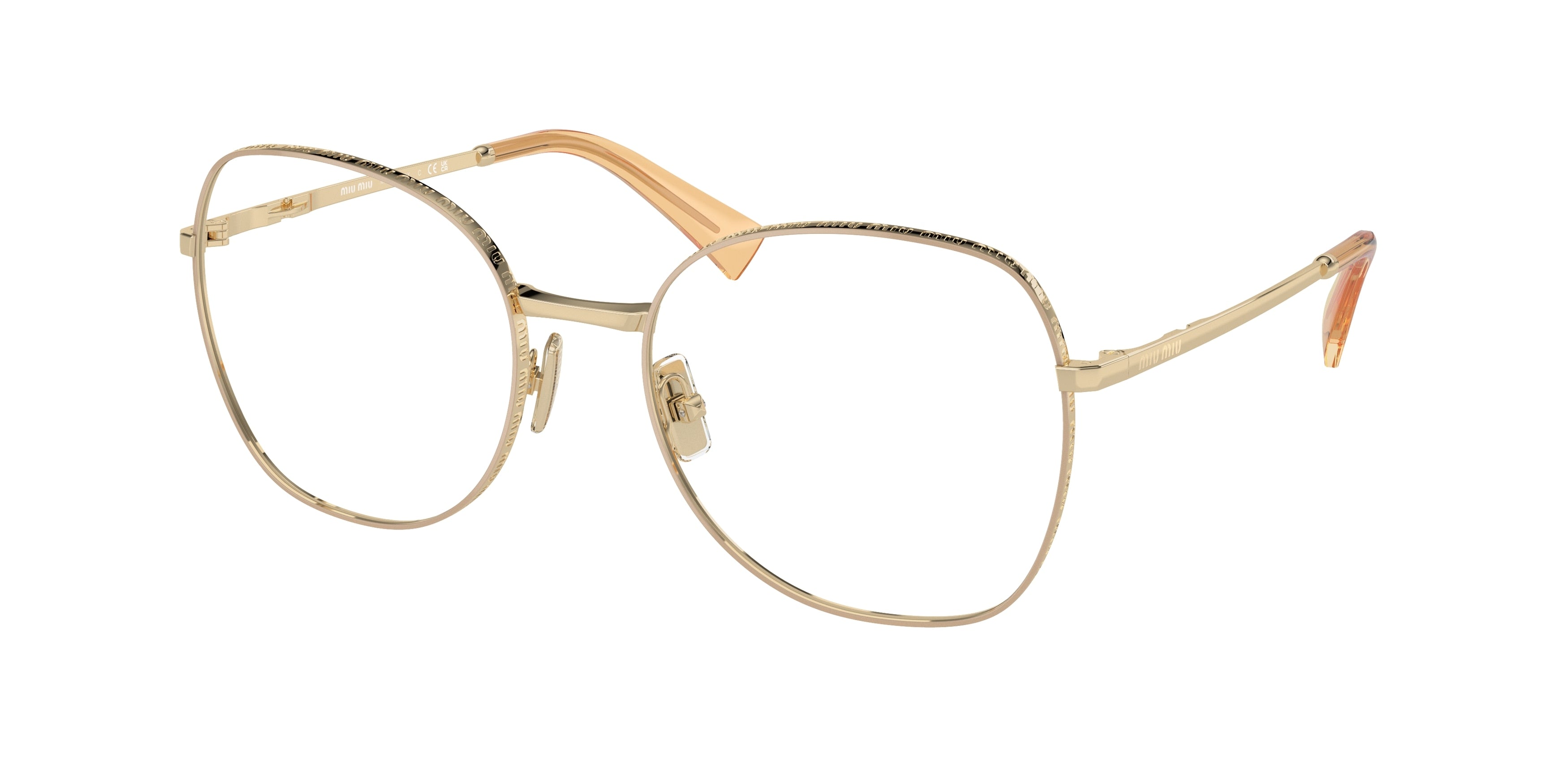 Miu Miu MU52VV Phantos Eyeglasses 14M1O1-Quartz 56-140-19 - Color Map Grey