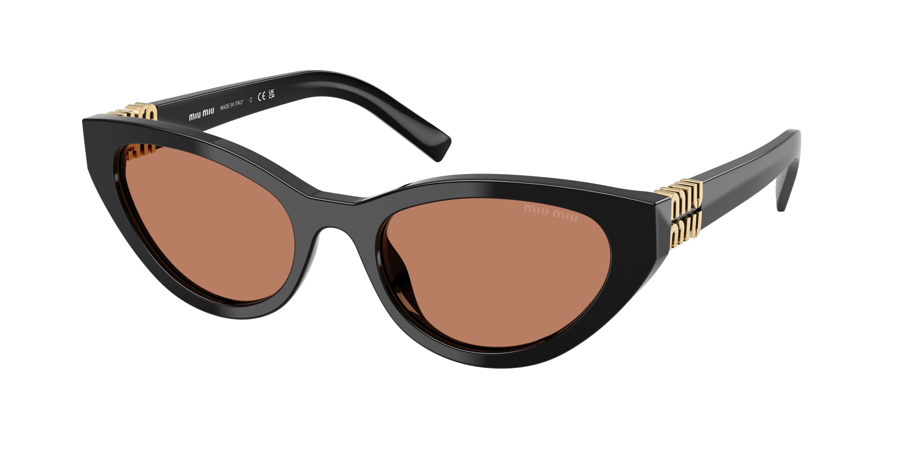 Miu Miu MUA04SF Butterfly Sunglasses 16K10I-Black 54-140-20 - Color Map Black