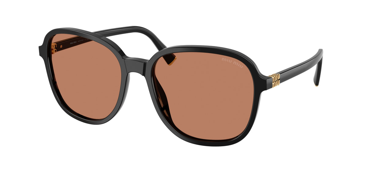 Miu Miu MUB01SF Pillow Sunglasses 16K90Q-Black 58-140-18 - Color Map Black