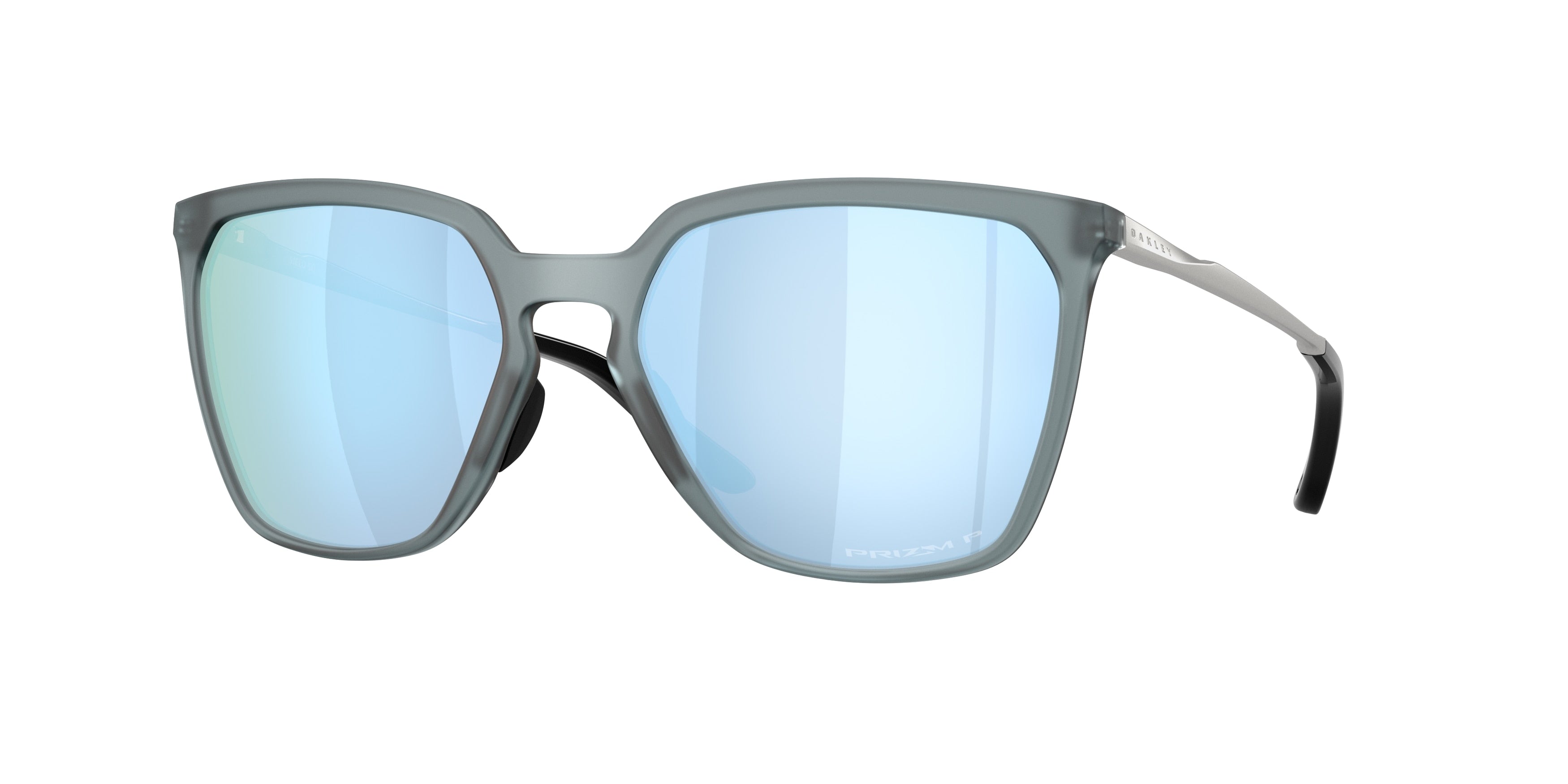 Oakley SIELO SQ OO9480 Rectangle Sunglasses  948006-Matte Crystal Black 57-141-18 - Color Map Grey