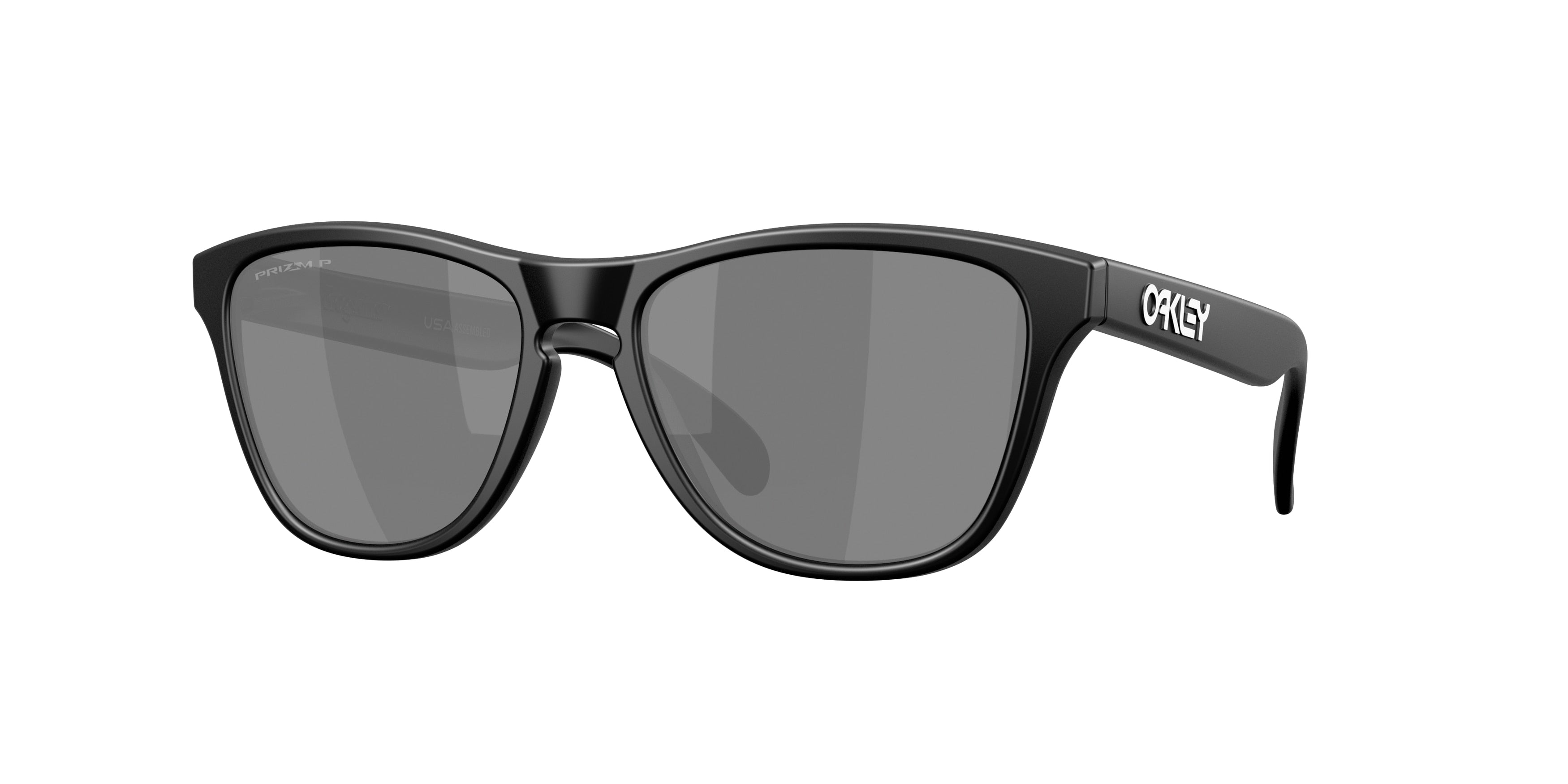 Oakley FROGSKINS S OO9508 Round Sunglasses  950806-Matte Black 53-133-16 - Color Map Black